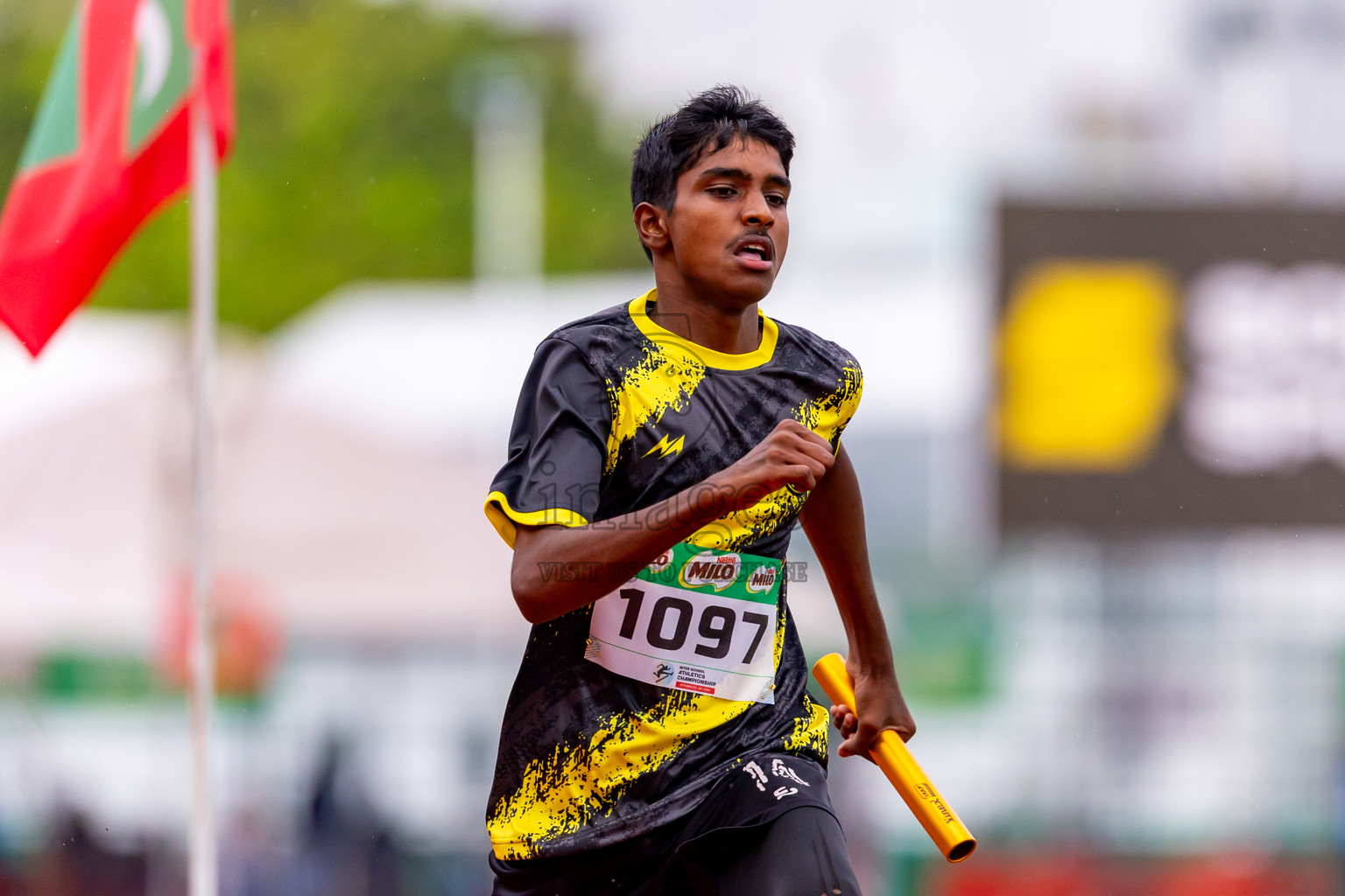 Day 6 of Inter-school Athletics Championship 2025 held in Ekuveni Synthetic Track, Male', Maldives on Sunday, 12th October 2025. Photos by: Nausham Waheed / Images.mv