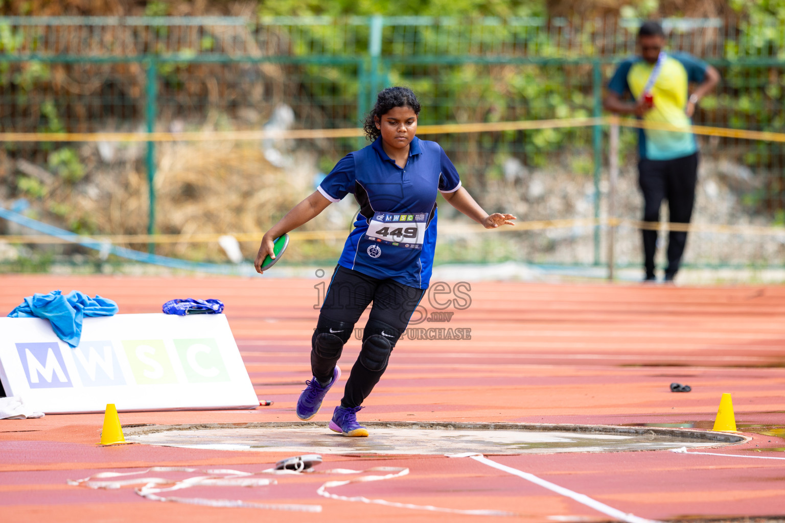 Day 1 of MWSC Interschool Athletics Championships 2024 held in Hulhumale Running Track, Hulhumale, Maldives on Saturday, 9th November 2024. 
Photos by: Ismail Thoriq / images.mv