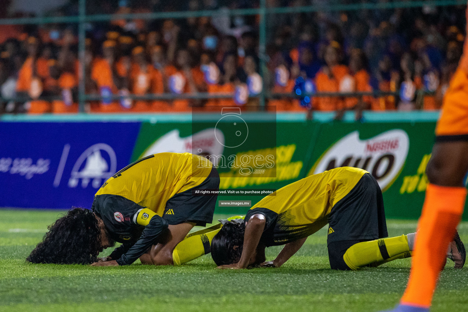 RRC Vs FSM in the Semi Finals of Club Maldives 2021 held in Hulhumale, Maldives on 19 December 2021. Photos: Ismail Thoriq / images.mv