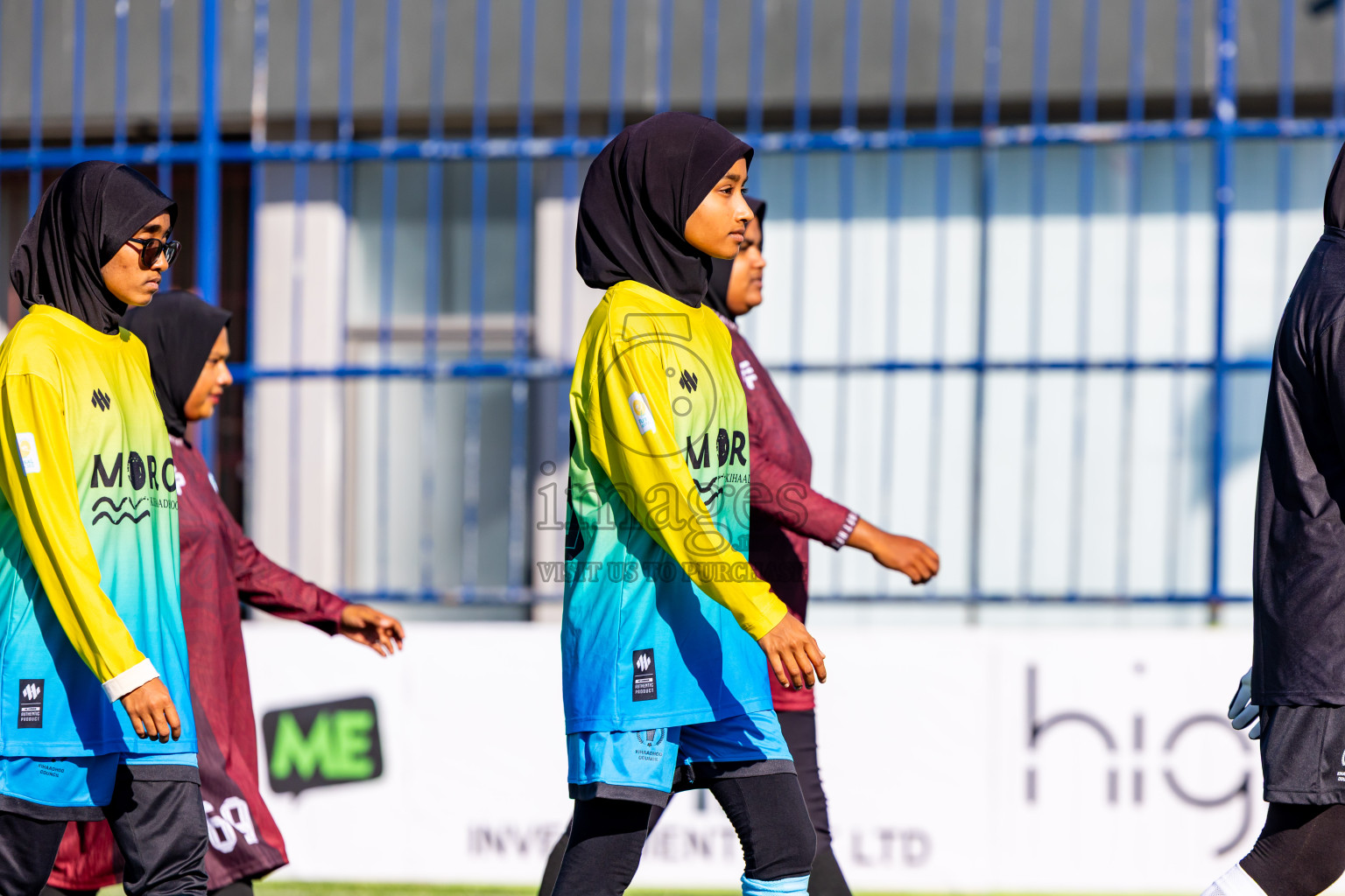 Kihaadhoo vs Hithaadhoo in Day 3 of Better in Baa Futsal Fiesta 2025 Woman's division held in B. Eydhafushi, Maldives on Friday, 7th November 2025. Photos: Nausham Waheed / images.mv