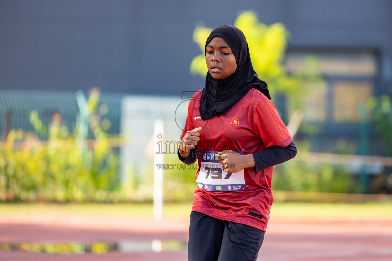 Day 1 of MWSC Interschool Athletics Championships 2024 held in Hulhumale Running Track, Hulhumale, Maldives on Saturday, 9th November 2024. 
Photos by: Ismail Thoriq, Hassan Simah / Images.mv