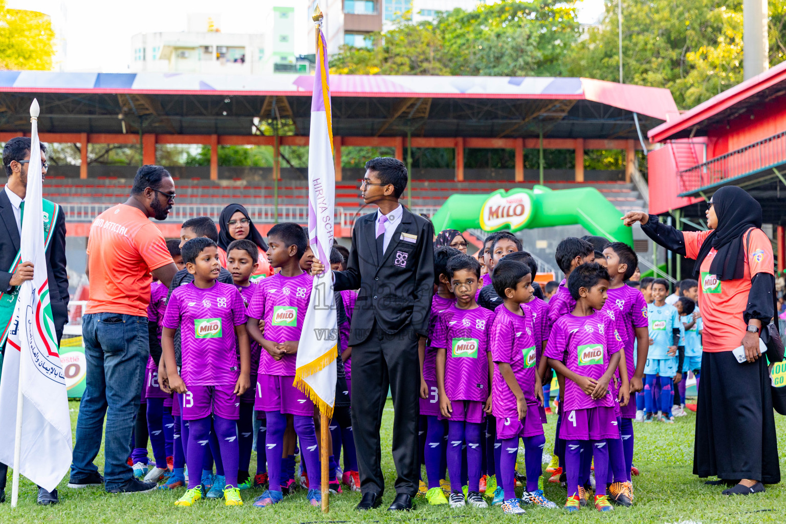 Day 2 of MILO Kids Football Fiesta was held at National Stadium in Male', Maldives on Saturday, 24th February 2024.