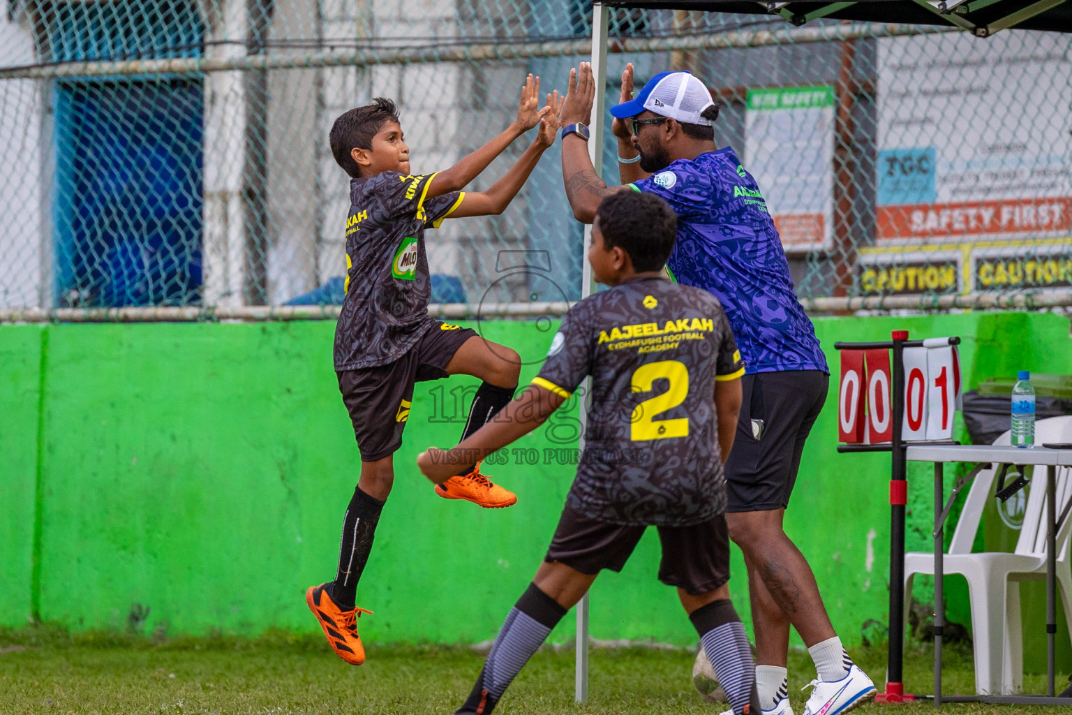 Day 1 of MILO Academy Championship 2024 - U12 was held at Henveiru Grounds in Male', Maldives on Thursday, 4th July 2024. Photos: Shuu Abdul Sattar / images.mv