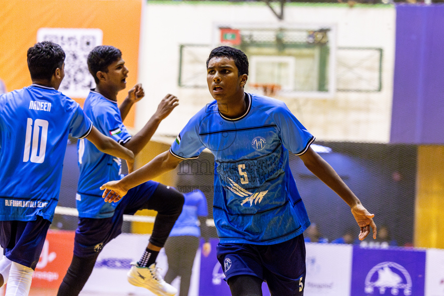 Finals of Interschool Volleyball Tournament 2024 was held in Social Center at Male', Maldives on Friday, 6th December 2024. Photos: Nausham Waheed / images.mv