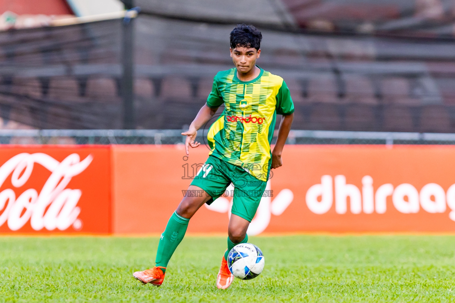 Maziya SRC vs Club Green Streets in Day 2 of Under 19 Youth Championship 2024 was held at National Stadium in Male', Maldives on Monday, 10th June 2024. Photos: Nausham Waheed / images.mv b