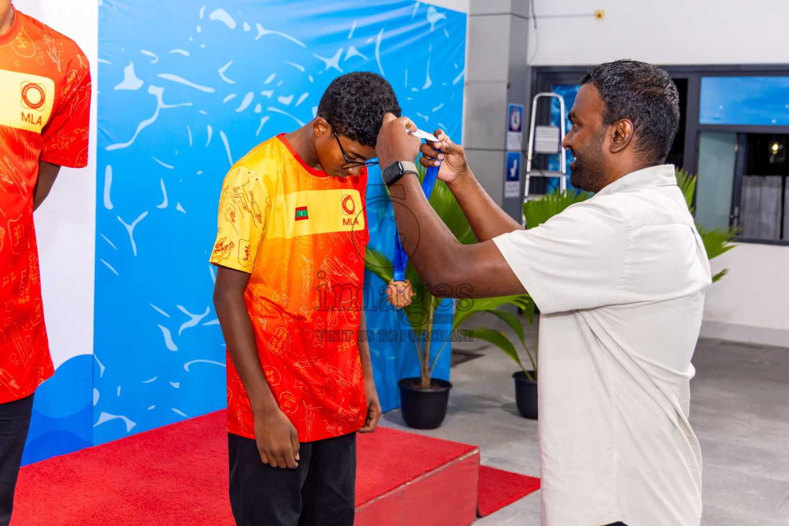 Closing Ceremony of 1st National Short Course Swimming Competition held in Hulhumale', Maldives on Thursday, 19th June 2025. Photos: Nausham Waheed / images.mv