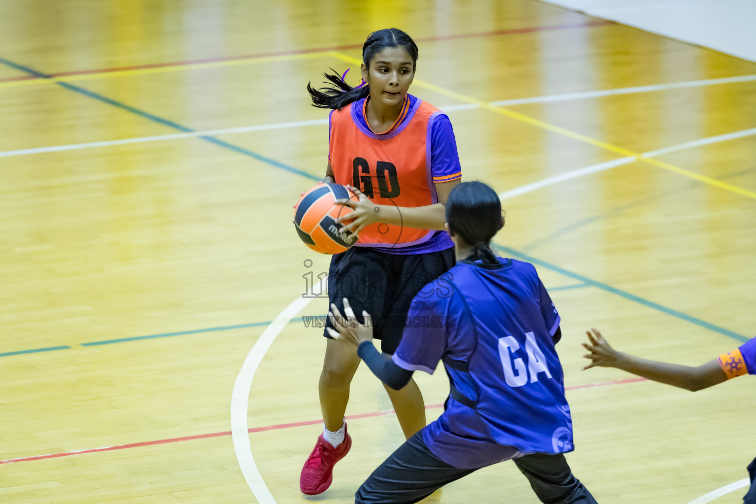 Day 12 of 25th Inter-School Netball Tournament was held in Social Center at Male', Maldives on Thursday, 22nd August 2024.