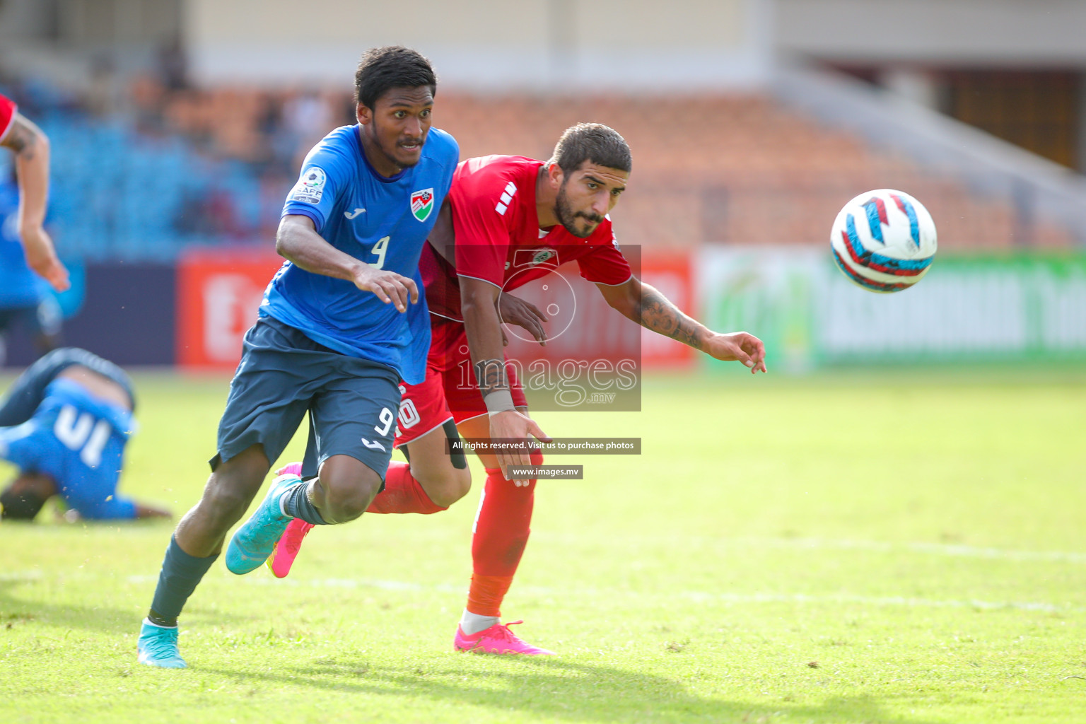 Lebanon vs Maldives in SAFF Championship 2023 held in Sree Kanteerava Stadium, Bengaluru, India, on Tuesday, 28th June 2023. Photos: Nausham Waheed, Hassan Simah / images.mv