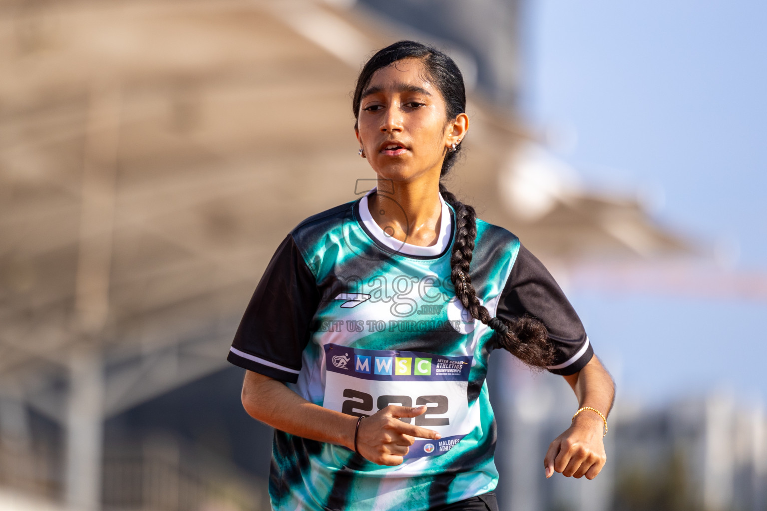 Day 6 of MWSC Interschool Athletics Championships 2024 held in Hulhumale Running Track, Hulhumale, Maldives on Thursday, 14th November 2024. Photos by: Ismail Thoriq / Images.mv