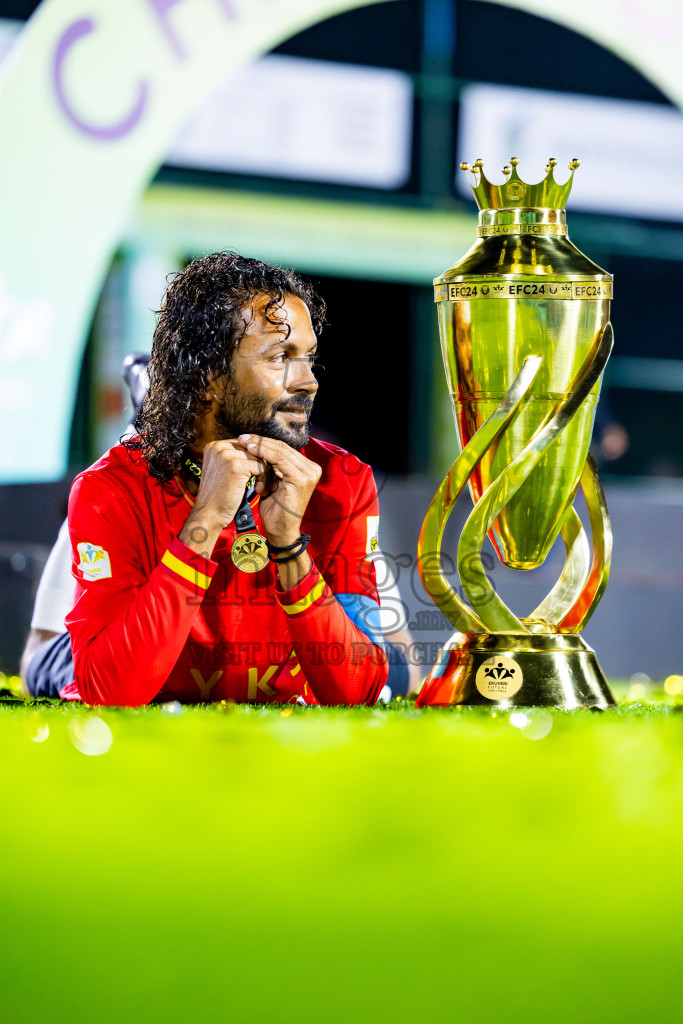 Dee Ess Kay vs Kovigoani in Final of Laamehi Dhiggaru Ekuveri Futsal Challenge 2024 was held on Wednesday, 31st July 2024, at Dhiggaru Futsal Ground, Dhiggaru, Maldives Photos: Nausham Waheed / images.mv