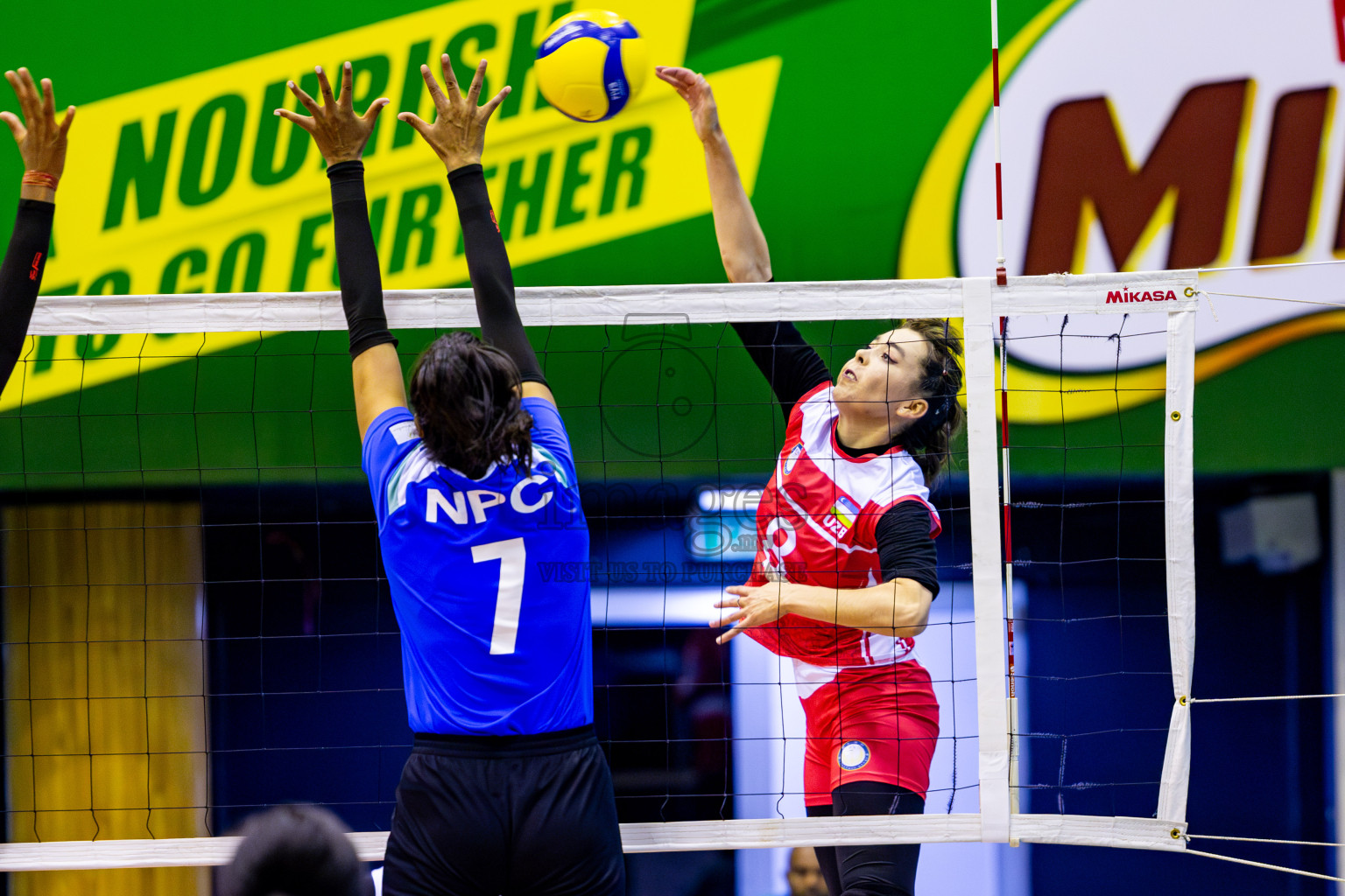 Nepal Police Club vs Humo VC in the Final of CAVA Woman's Volleyball Club Championship 2024 was held in Social Center, Male', Maldives on Saturday, 21st September 2024. Photos: Nausham Waheed / images.mv