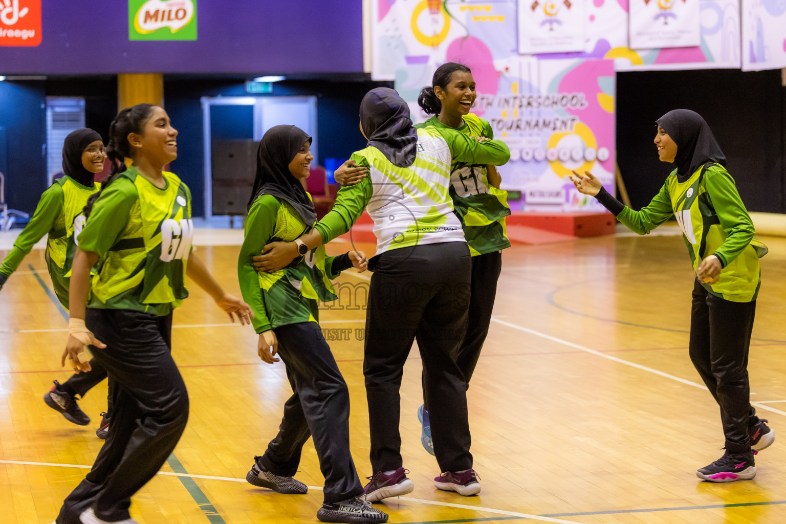 Day 14 of 25th Inter-School Netball Tournament was held in Social Center at Male', Maldives on Sunday, 25th August 2024. Photos: Hasni / images.mv