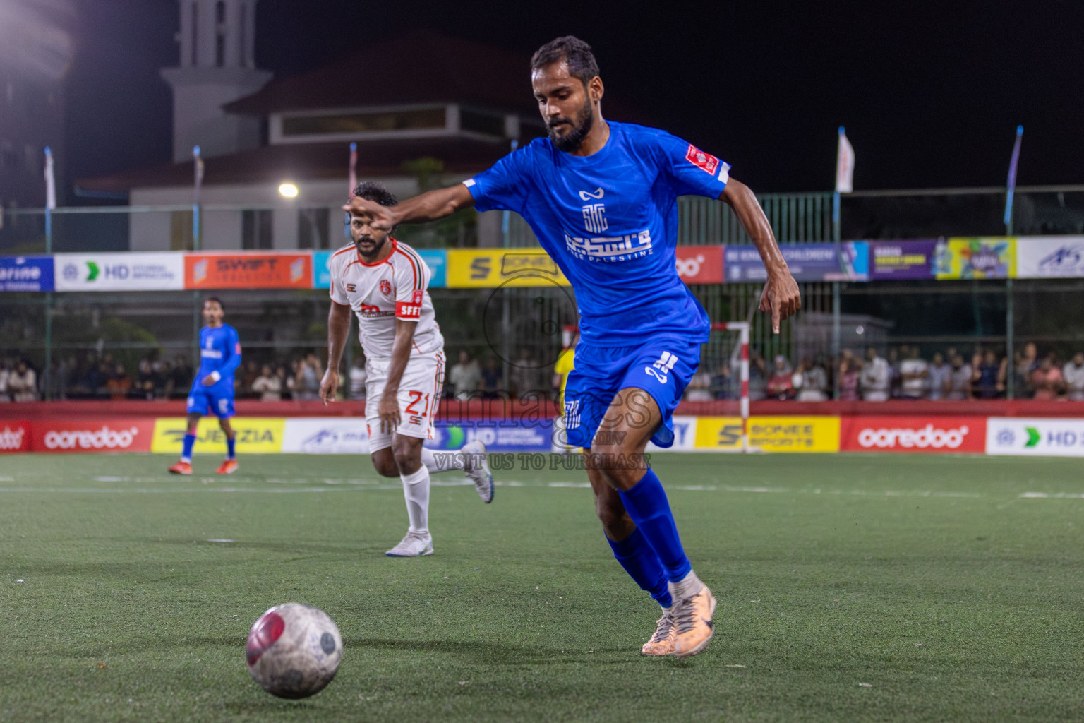 S. Feydhoo vs S. Hithadhoo in Day 13 of Golden Futsal Challenge 2024 was held on Saturday, 27th January 2024, in Hulhumale', Maldives Photos: Mohamed Mahfooz Moosa / images.mv