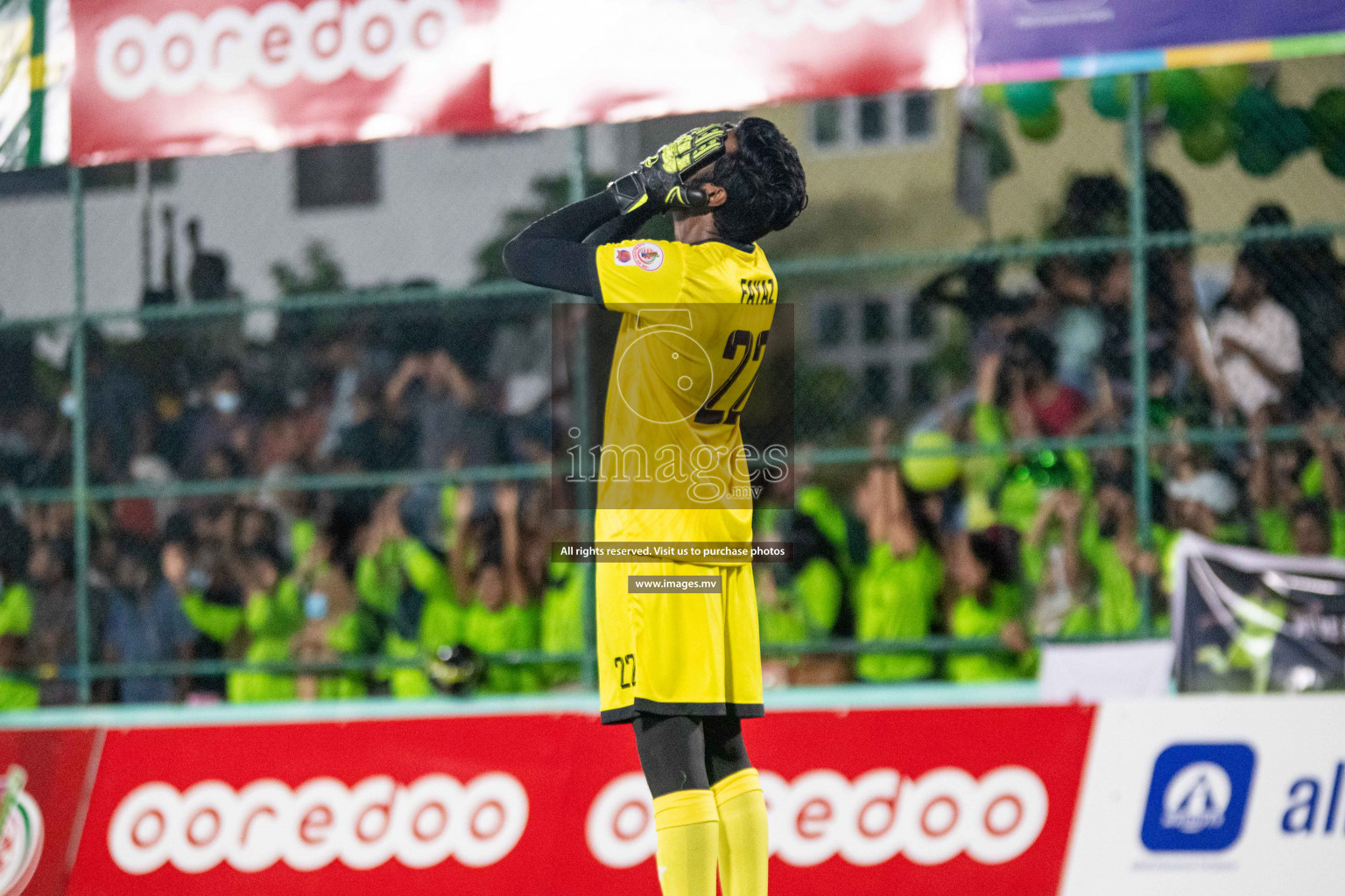 Team FSM Vs Prisons Club in the Semi Finals of Club Maldives 2021 held in Hulhumale, Maldives on 15 December 2021. Photos: Shuu Abdul Sattar / images.mv