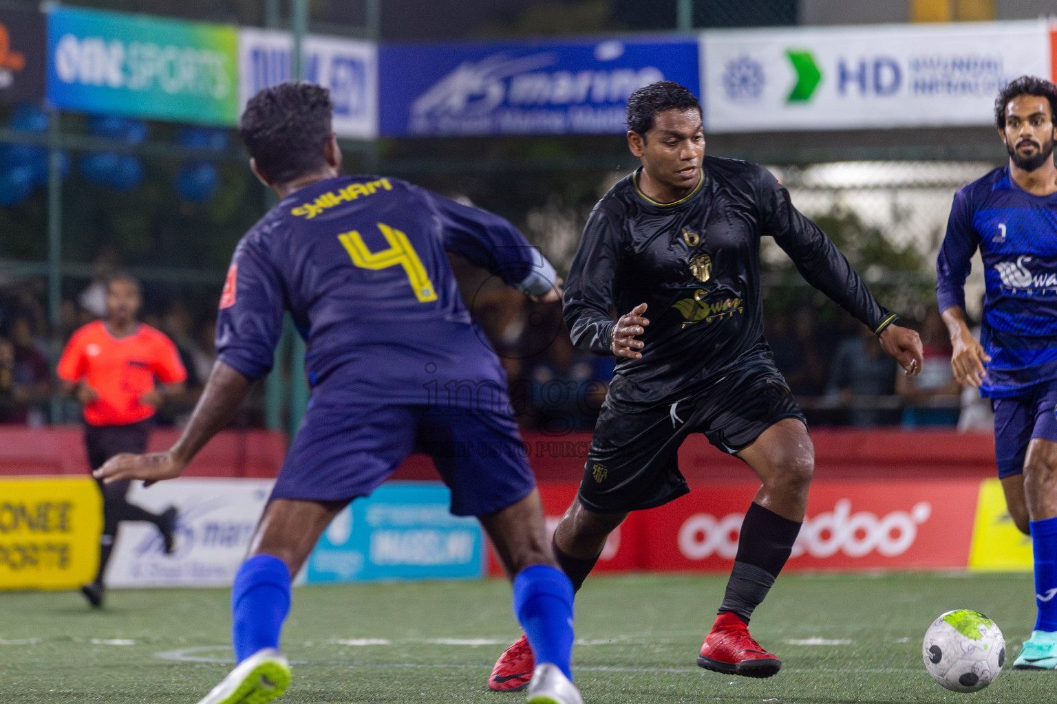 HA Baarah vs HA Utheemu in Day 5 of Golden Futsal Challenge 2024 was held on Friday, 19th January 2024, in Hulhumale', Maldives Photos: Mohamed Mahfooz Moosa / images.mv