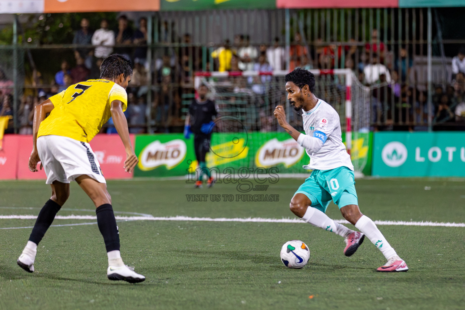 RRC vs MPL in the Semi Finals of Club Maldives Cup 2024 held in Rehendi Futsal Ground, Hulhumale', Maldives on Monday, 14th October 2024. Photos: Hassan Simah / images.mv