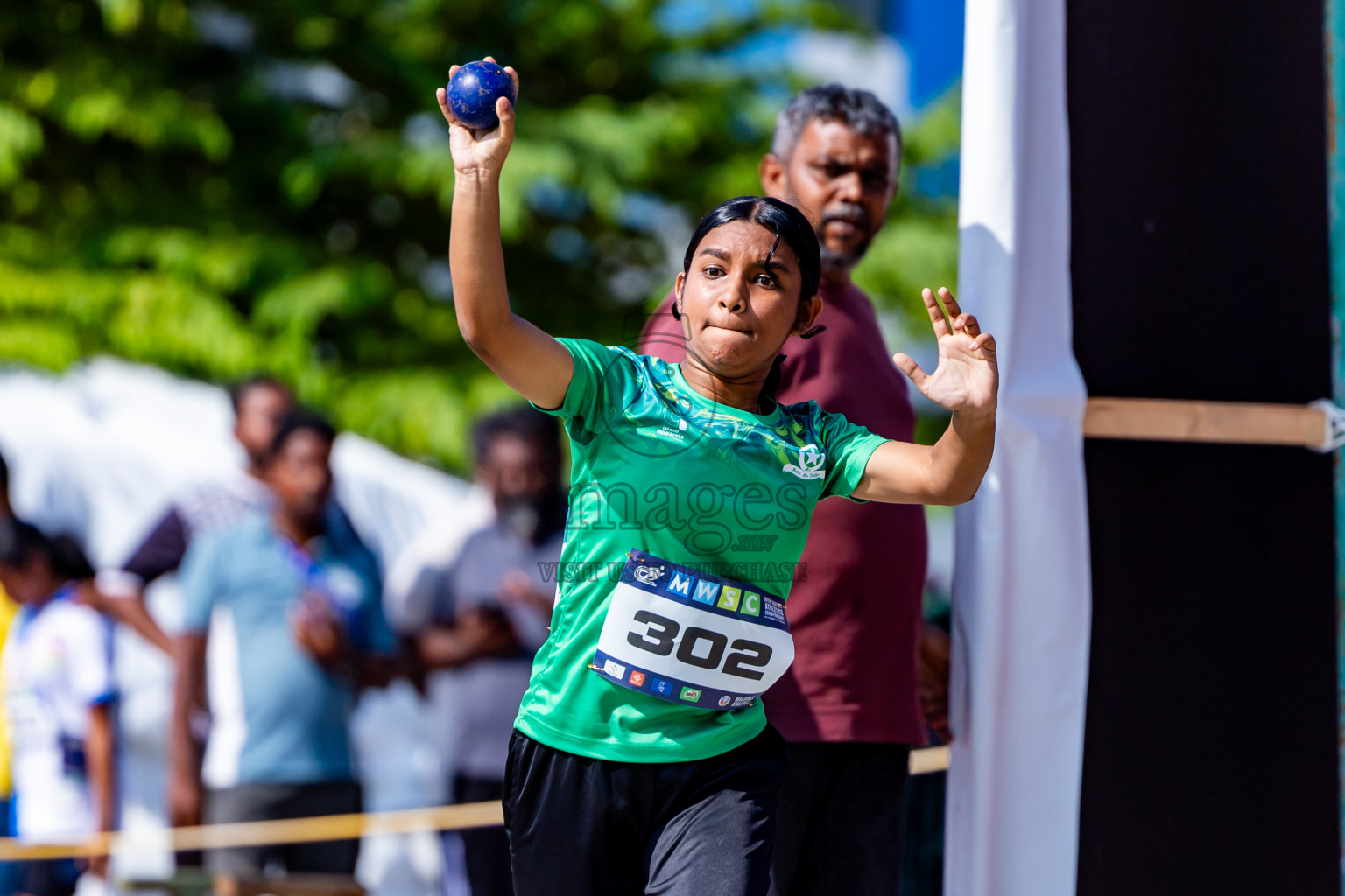 Day 3 of MWSC Interschool Athletics Championships 2024 held in Hulhumale Running Track, Hulhumale, Maldives on Monday, 11th November 2024. Photos by:  Nausham Waheed / Images.mv