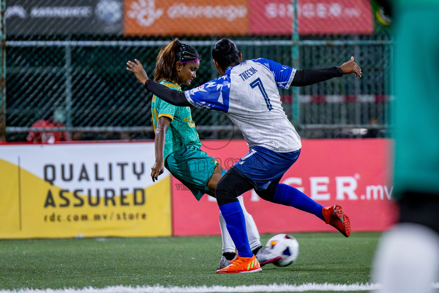 WAMCO vs POLICE CLUB in Eighteen Thirty 2024 2024 held in Rehendi Futsal Ground, Hulhumale', Maldives on Monday, 16th September 2024. Photos: Shu / images.mv