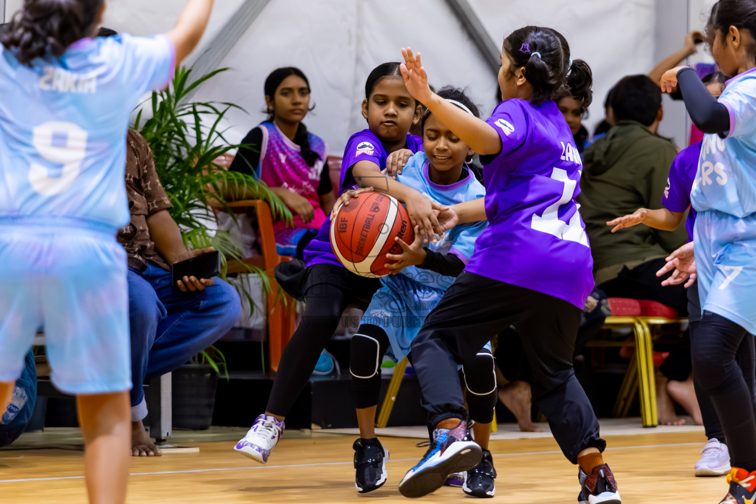 Day 2 of Milo 5 x 5 Junior Challenge 2025 - Basketball tournament held in Basketball Training Center, Male', Maldives on Friday, 10th October 2025. Photos by: Nausham Waheed / Images.mv