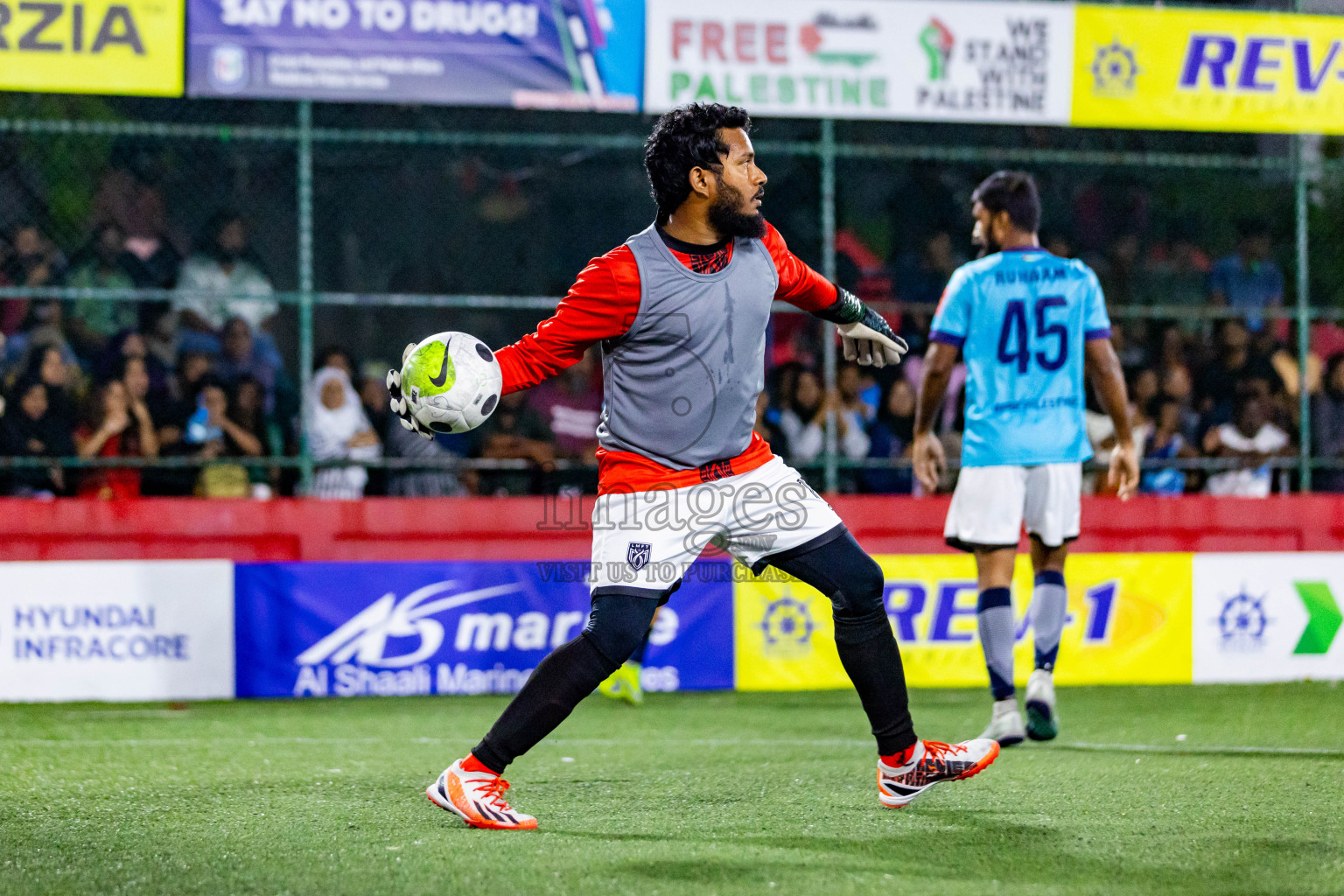 L Gan vs L Maamendhoo in Day 24 of Golden Futsal Challenge 2024 was held on Wednesday  , 7th February 2024 in Hulhumale', Maldives Photos: Nausham Waheed / images.mv