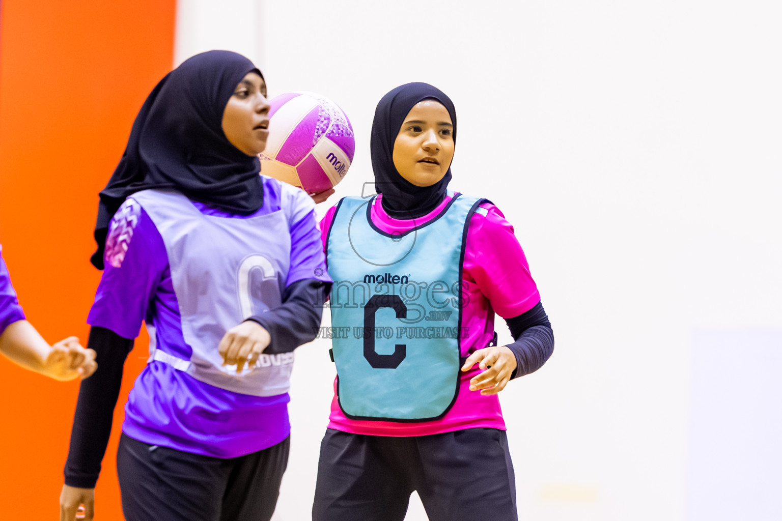 MV Netters vs Invicto SC in Day 7 of 24th Milo Netball Association Championship was held in Social Center at Male', Maldives on Sunday, 7th September 2025. Photos: Nausham Waheed / images.mv