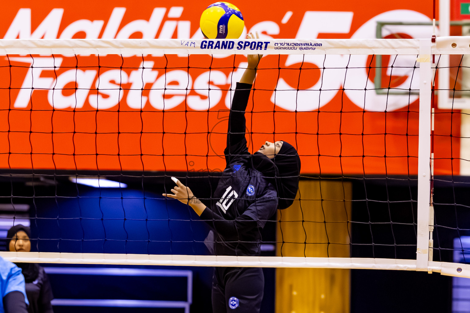 Male' City Team 1 vs Male' City Team 3 in the Finals of MILO Raajje Volley Junior Championship 2025 (U19 Girls) was held in Social Center Indoor Hall, Maldives on Sunday, 28th September 2025. Photos: Nausham Waheed / images.mv