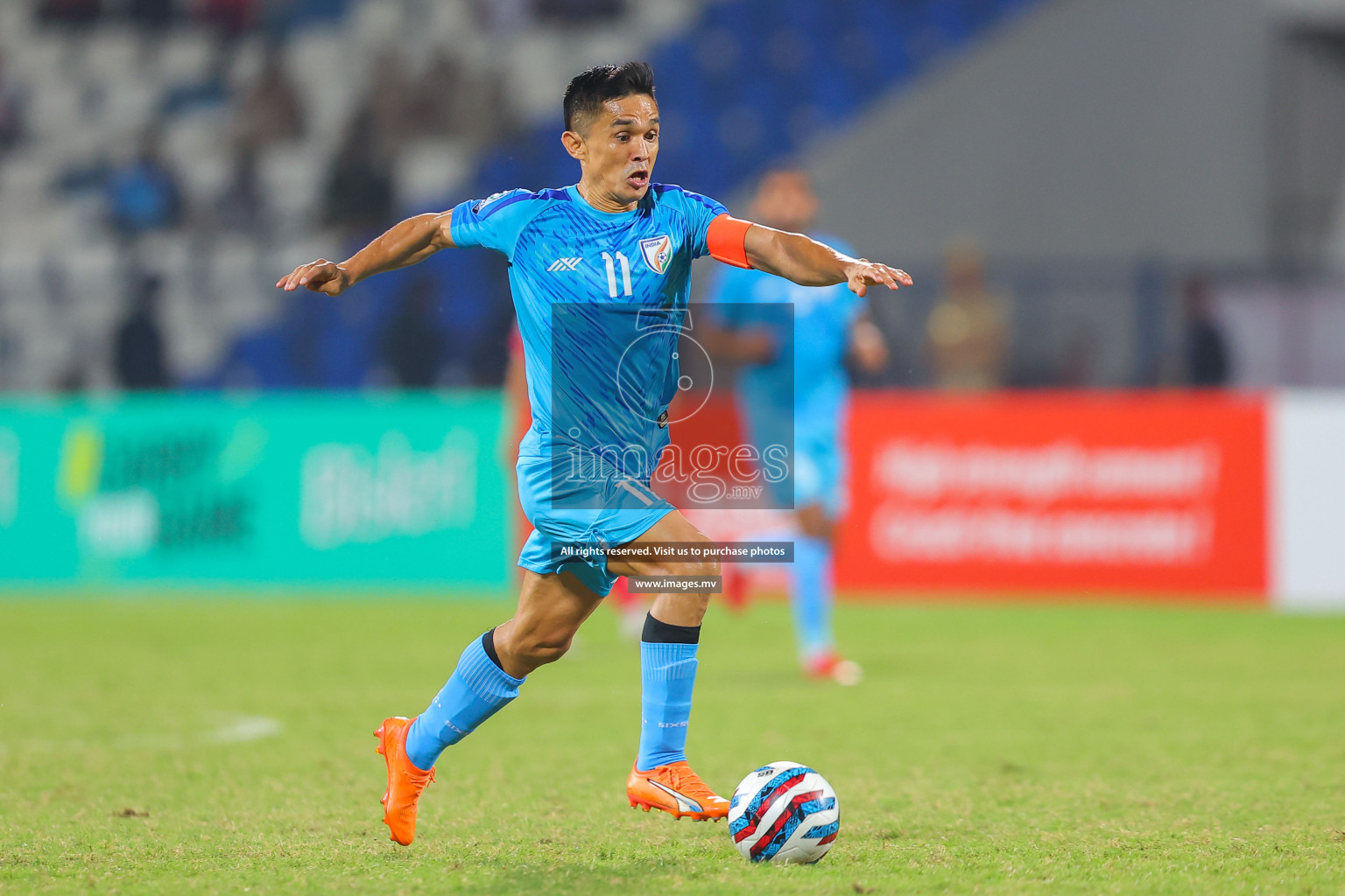 Lebanon vs India in the Semi-final of SAFF Championship 2023 held in Sree Kanteerava Stadium, Bengaluru, India, on Saturday, 1st July 2023. Photos: Nausham Waheed / images.mv