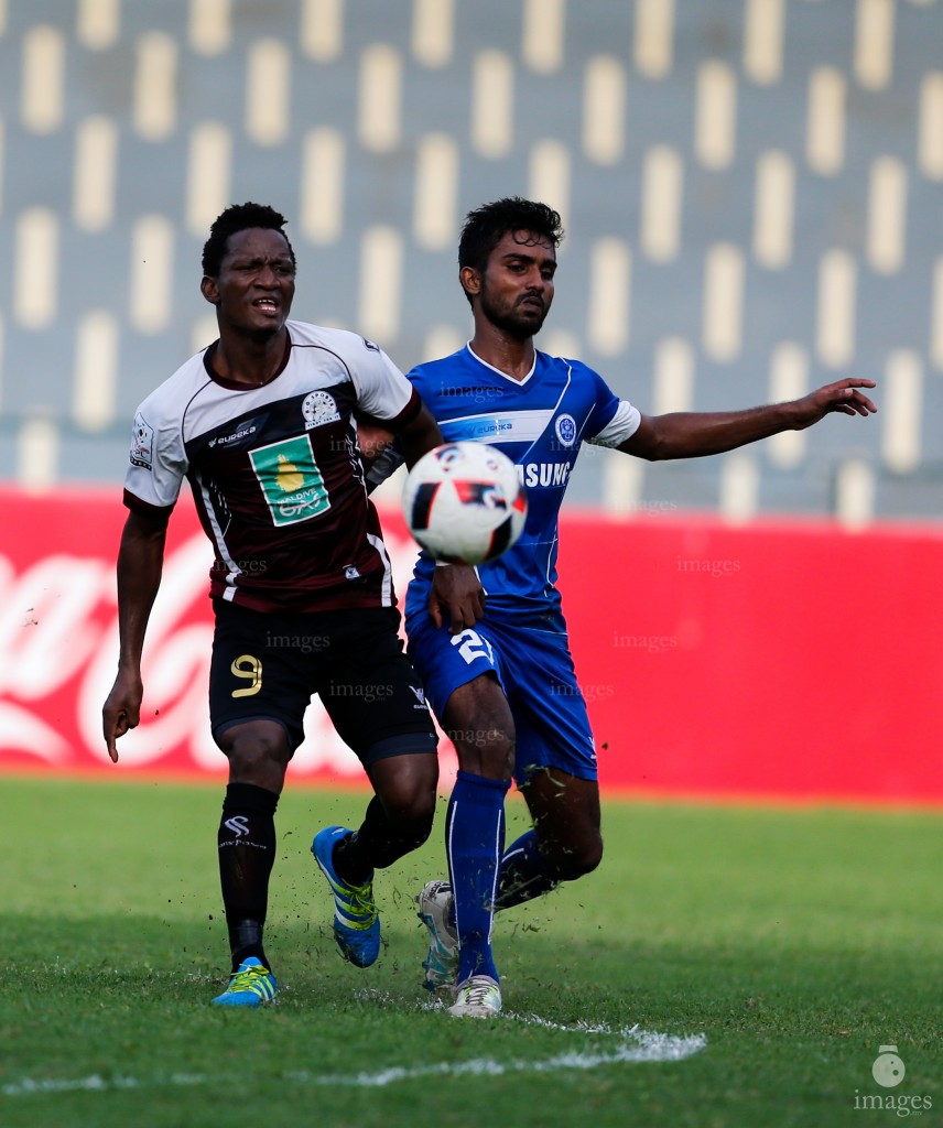 New Radiant vs BG Sports in the second round of Ooredoo Dhivehi Premier League in Male', Maldives,  Wednesday, August. 17 , 2016. (Images.mv Photo/ Hussain Sinan).