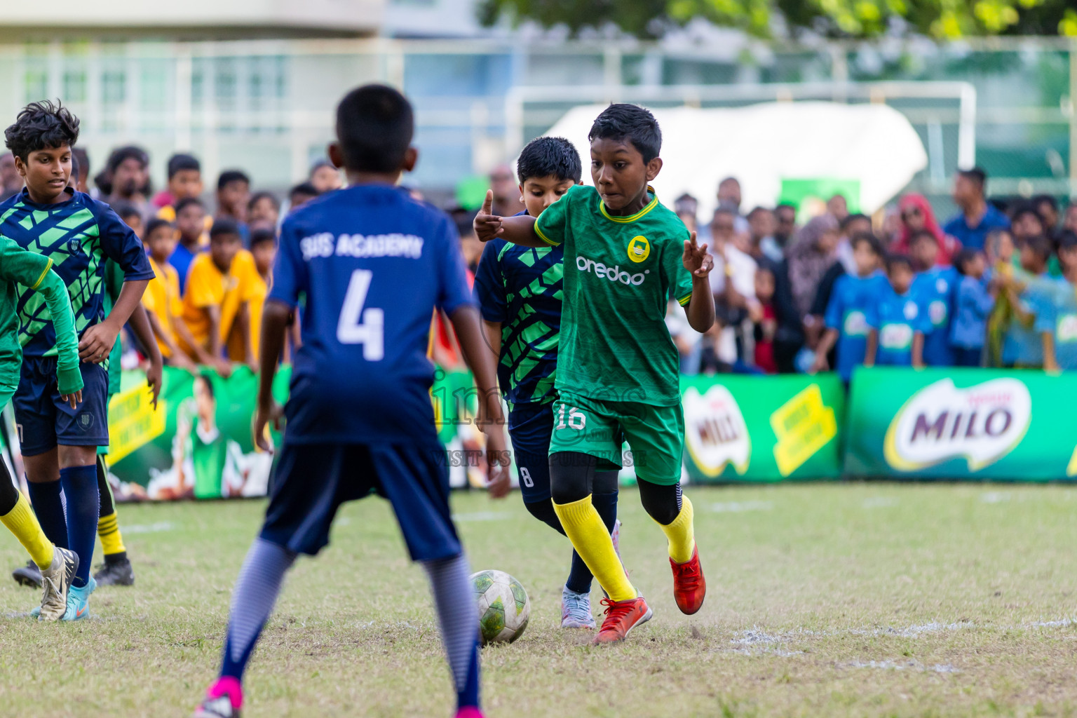 Day 4 of MILO Academy Championship 2024 - U12 was held at Henveiru Grounds in Male', Maldives on Sunday, 7th July 2024. Photos: Nausham Waheed / images.mv