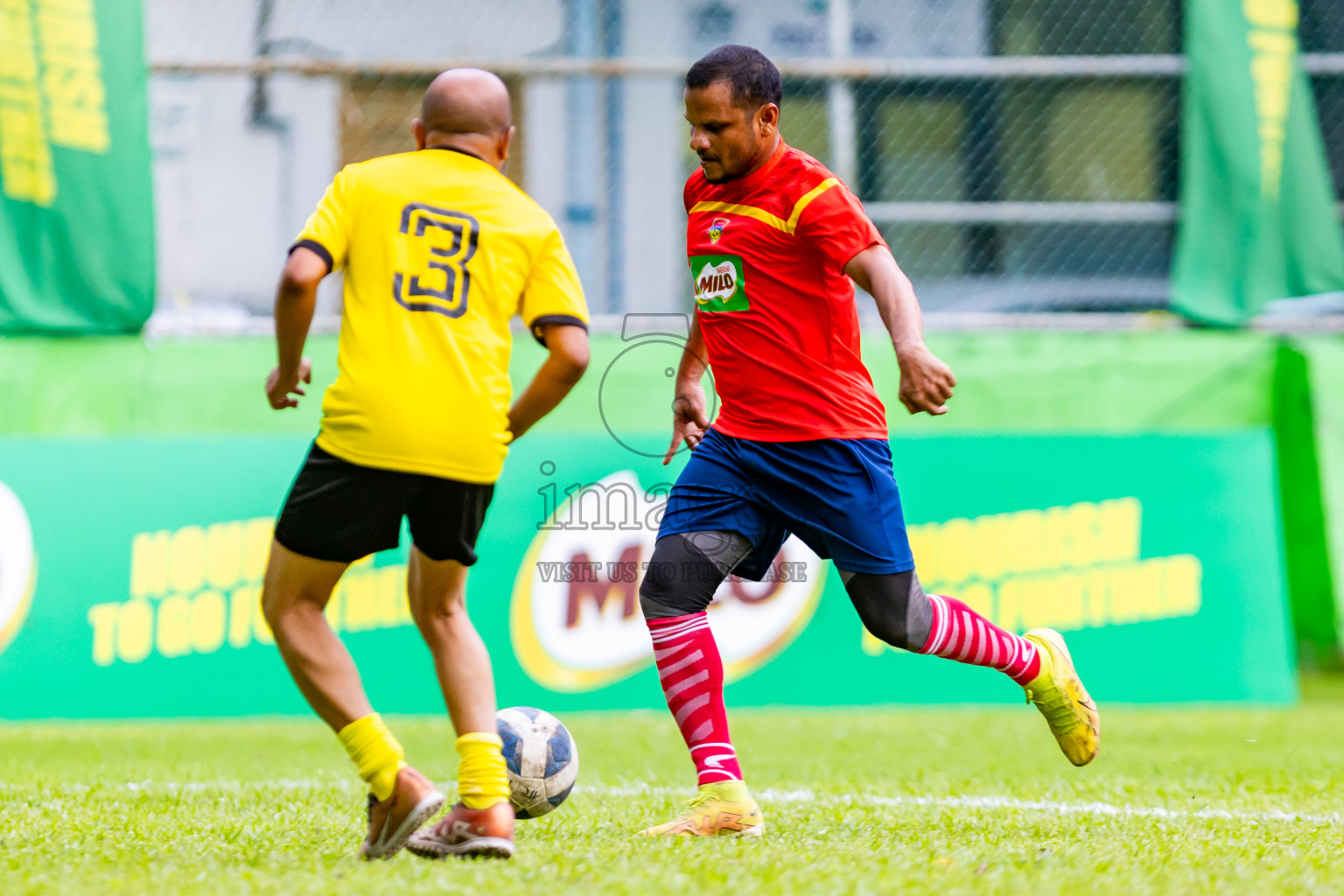 Day 2 of MILO Soccer 7 v 7 Championship 2024 was held at Henveiru Stadium in Male', Maldives on Friday, 24th April 2024. Photos: Nausham Waheed / images.mv