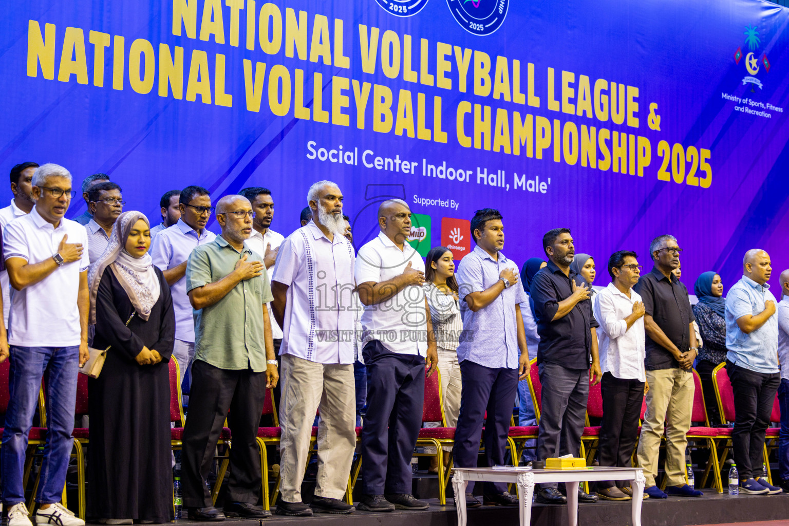 Police Club vs Club Wamco in the Final of Women's Division of National Volleyball Championship 2025 held in Male', Maldives on Sunday, 4th May 2025 at Social Center Indoor Hall Photos By: Nausham Waheed / images.mv