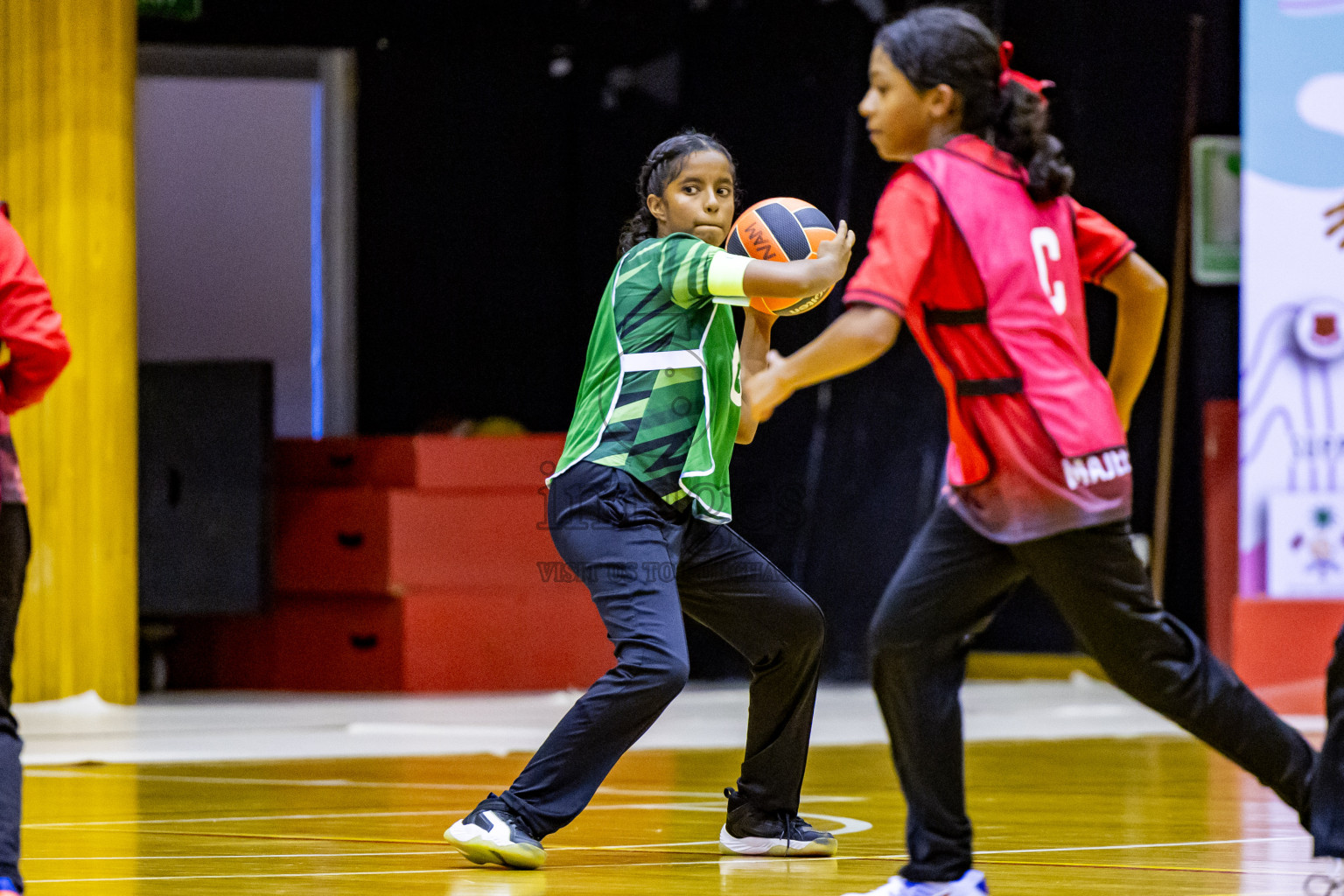 Day 5 of 25th Inter-School Netball Tournament was held in Social Center at Male', Maldives on Tuesday, 13th August 2024. Photos: Nausham Waheed / images.mv