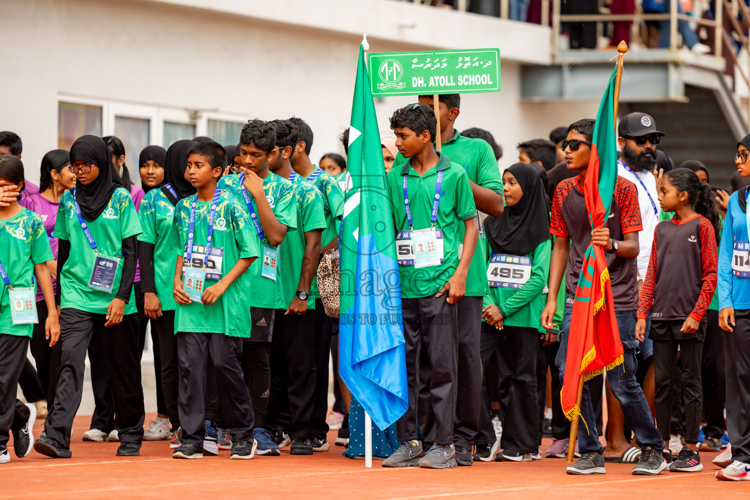 Day 6 of MWSC Interschool Athletics Championships 2024 held in Hulhumale Running Track, Hulhumale, Maldives on Thursday, 14th November 2024. Photos by: Nausham Waheed / Images.mv