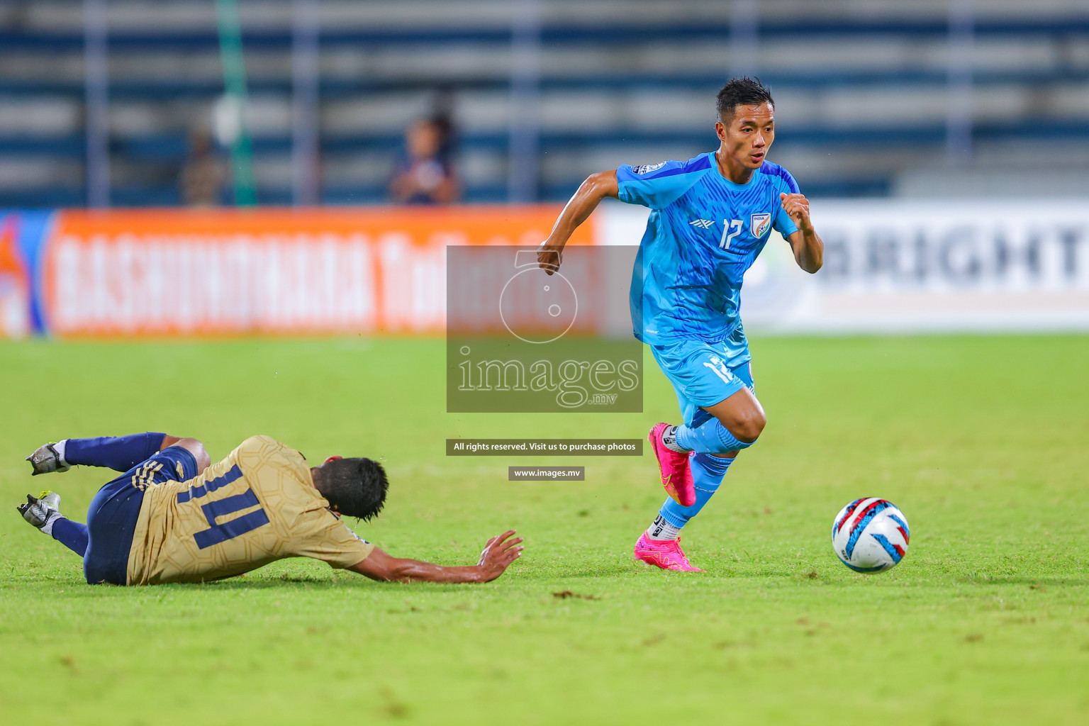 India vs Kuwait in SAFF Championship 2023 held in Sree Kanteerava Stadium, Bengaluru, India, on Tuesday, 27th June 2023. Photos: Nausham Waheed/ images.mv