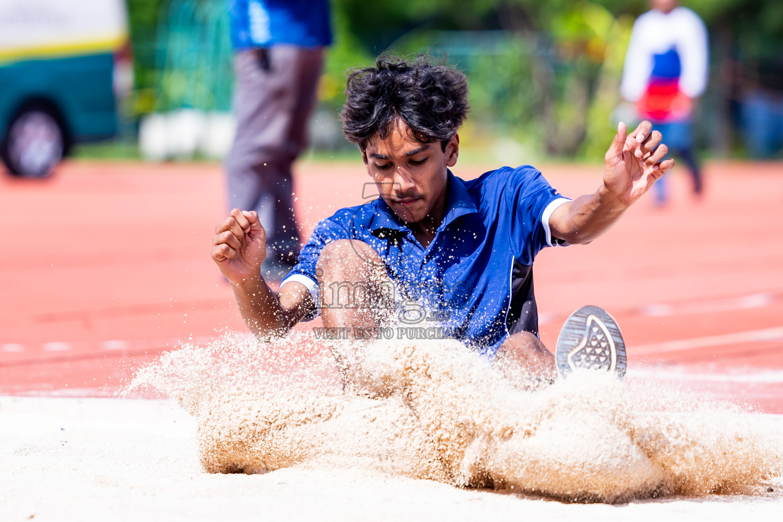 Day 3 of MWSC Interschool Athletics Championships 2024 held in Hulhumale Running Track, Hulhumale, Maldives on Monday, 11th November 2024. Photos by:  Nausham Waheed / Images.mv