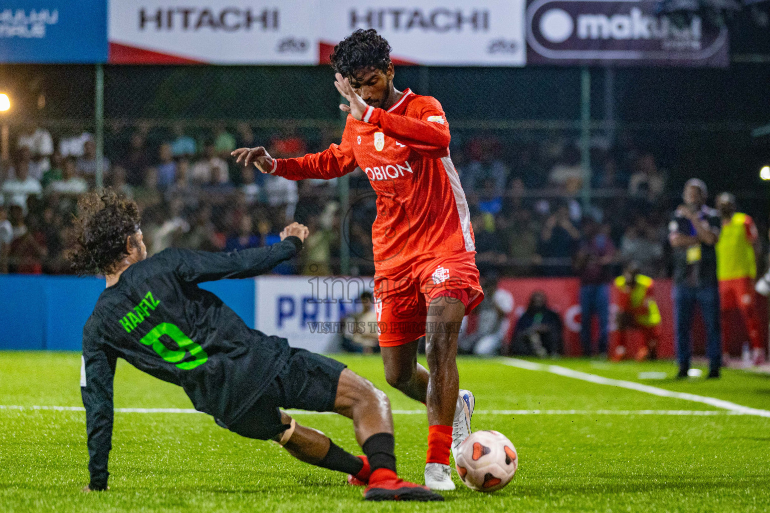 Road Recreation Club vs Club Combination SC Eydhafushi in Kings Cup Final of Club Maldives 2025 was held in Rehendhi Futsal Ground, Hulhumale', Maldives on Tuesday, 9th September 2025. Photos: Areef Adam / images.mv