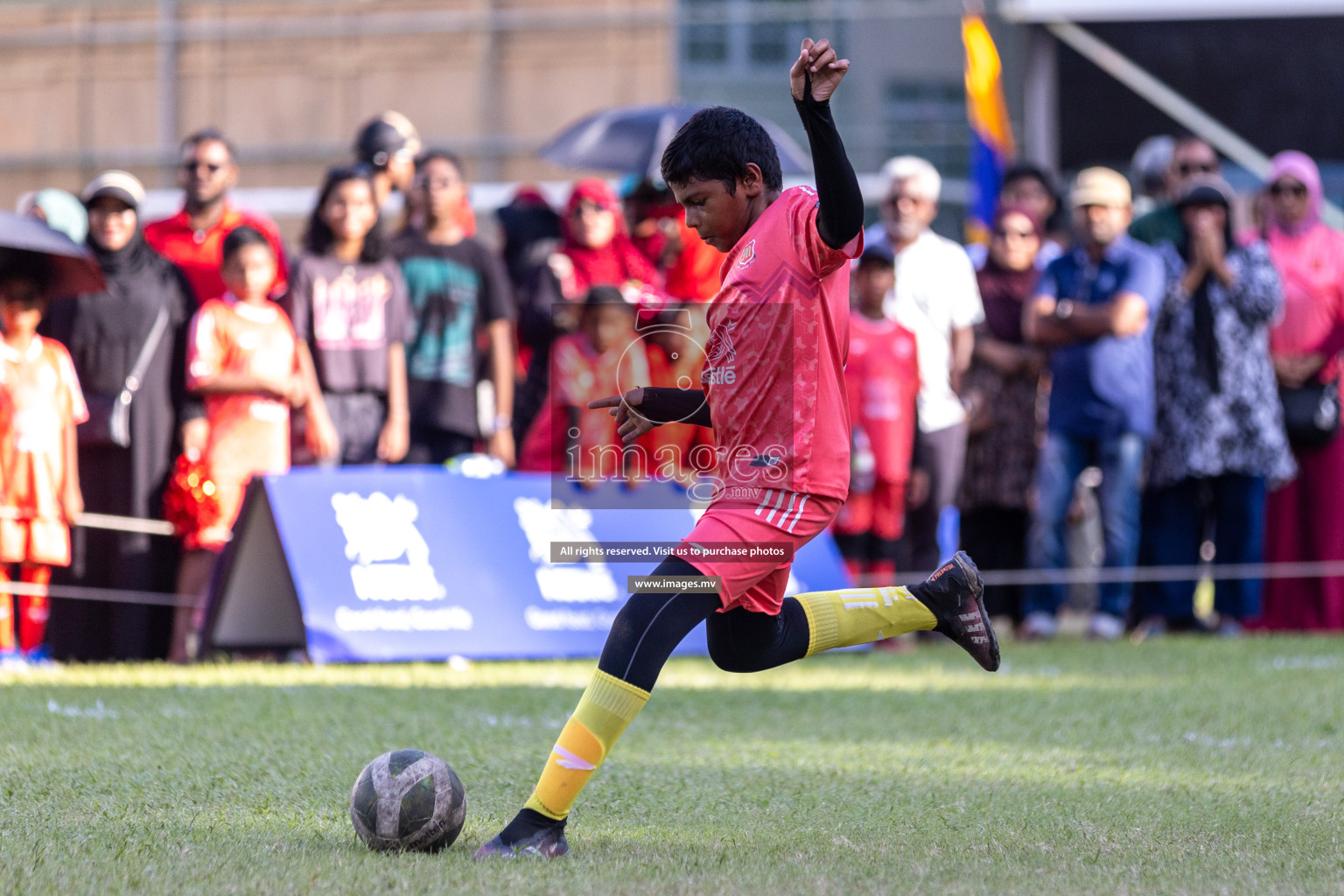 Day 3 of Nestle Kids Football Fiesta, held in Henveyru Football Stadium, Male', Maldives on Friday, 13th October 2023 Photos: Hassan Simah, Ismail Thoriq, Mohamed Mahfooz Moosa, Nausham Waheed / images.mv