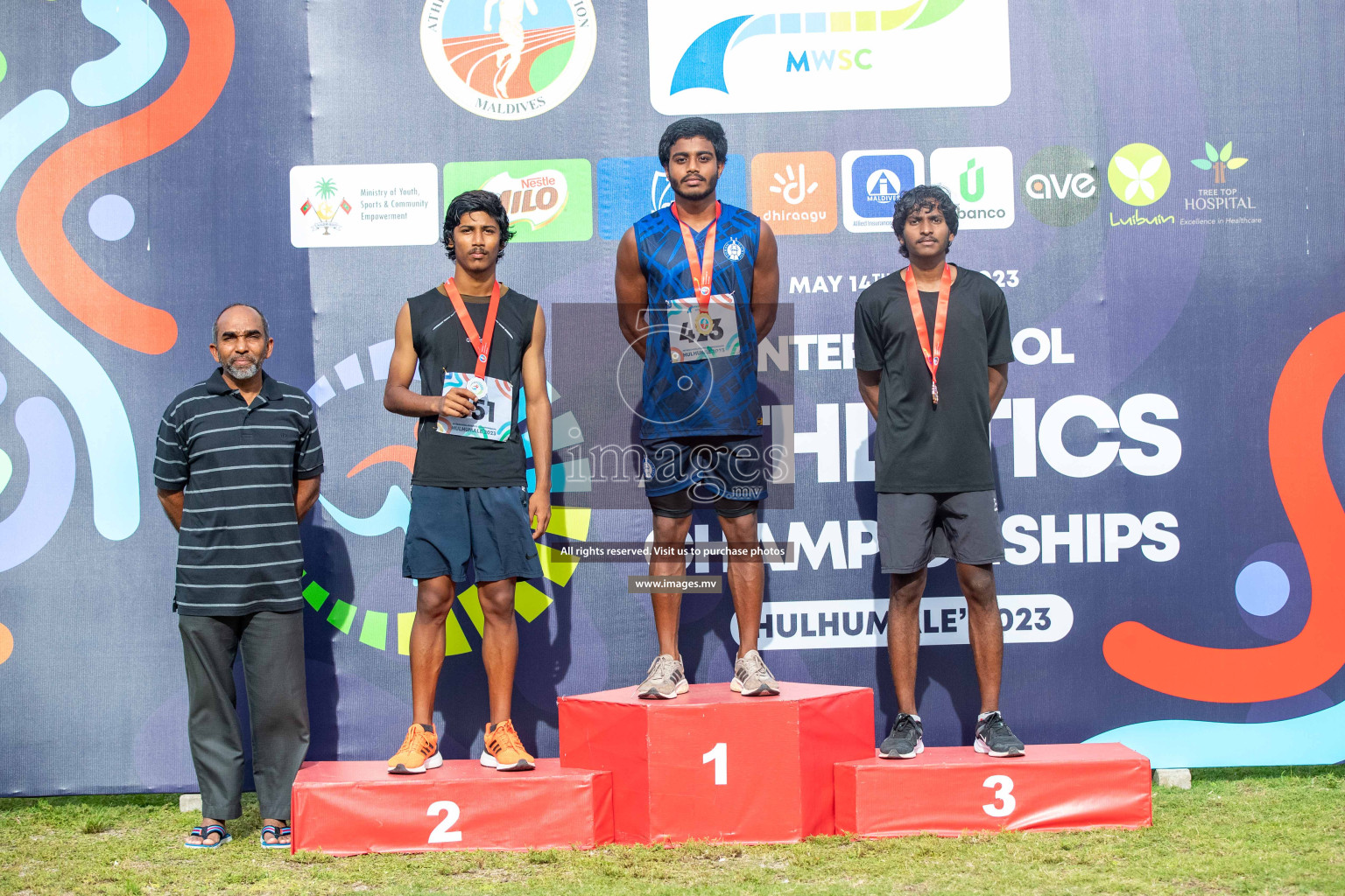 Day three of Inter School Athletics Championship 2023 was held at Hulhumale' Running Track at Hulhumale', Maldives on Tuesday, 16th May 2023. Photos: Nausham Waheed / images.mv