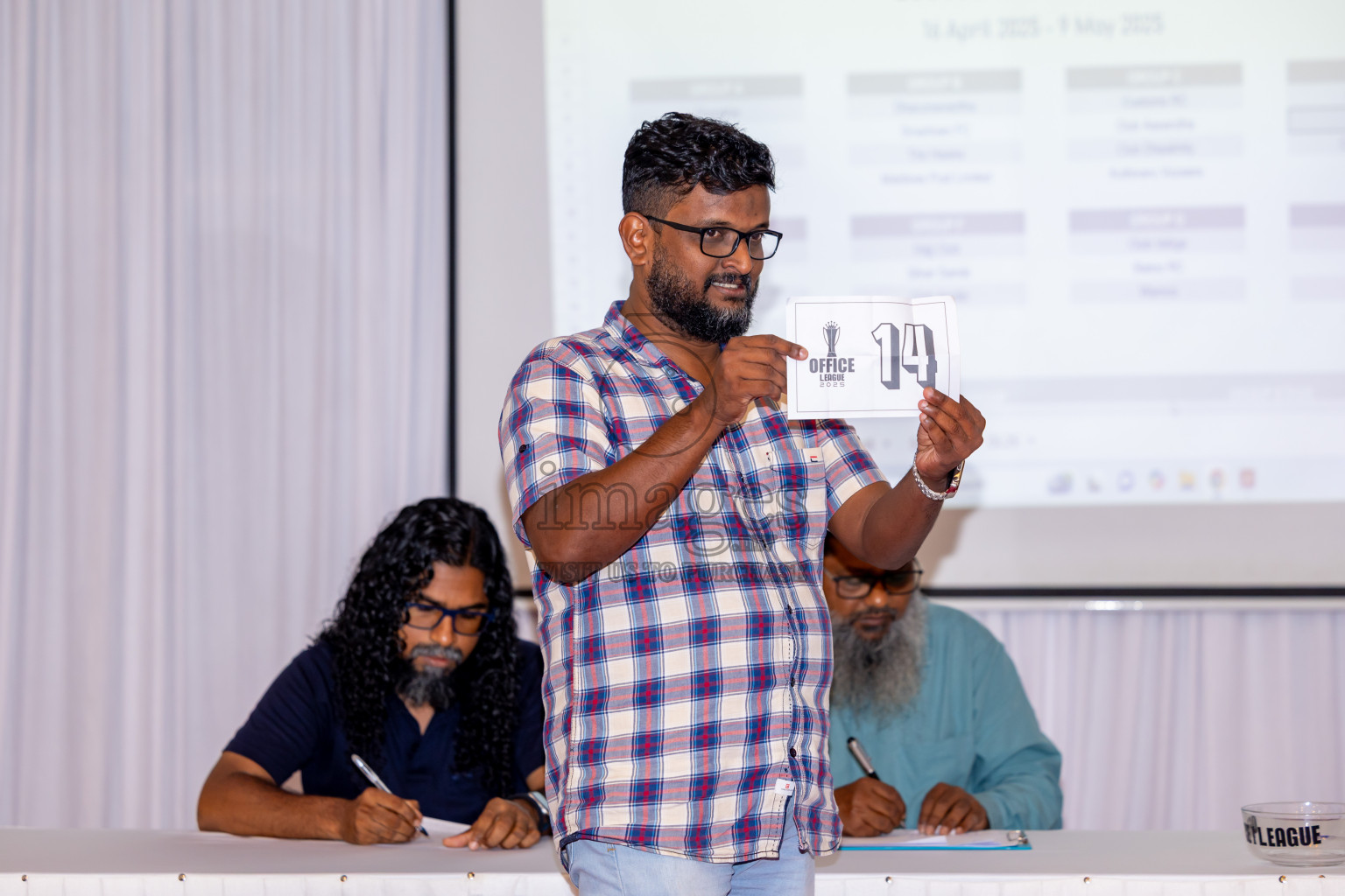 Draw Ceremony of Office League 2025 held in Male', Maldives on Saturday, 12th April 2025. Photos: Nausham Waheed / images.mv