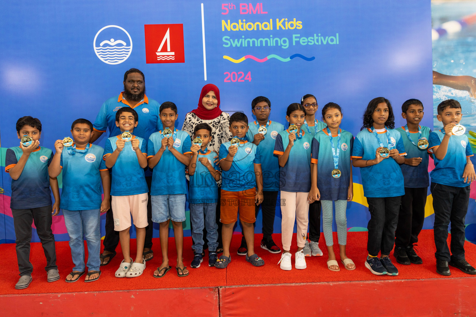 Closing of BML 5th National Swimming Kids Festival 2024 held in Hulhumale', Maldives on Saturday, 23rd November 2024.
Photos: Ismail Thoriq / images.mv