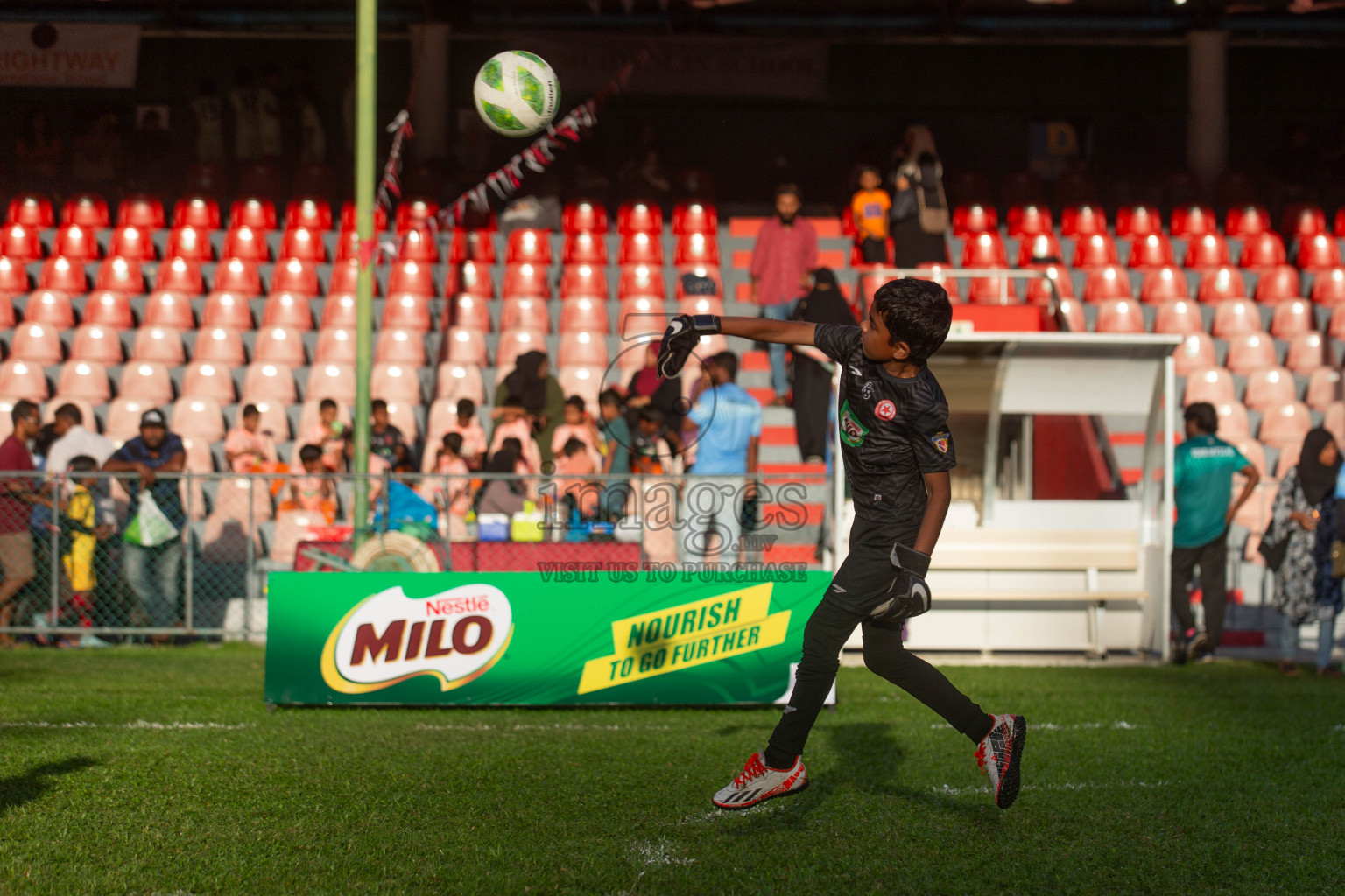 Day 2 of MILO Kids Football Fiesta was held at National Stadium in Male', Maldives on Saturday, 24th February 2024.