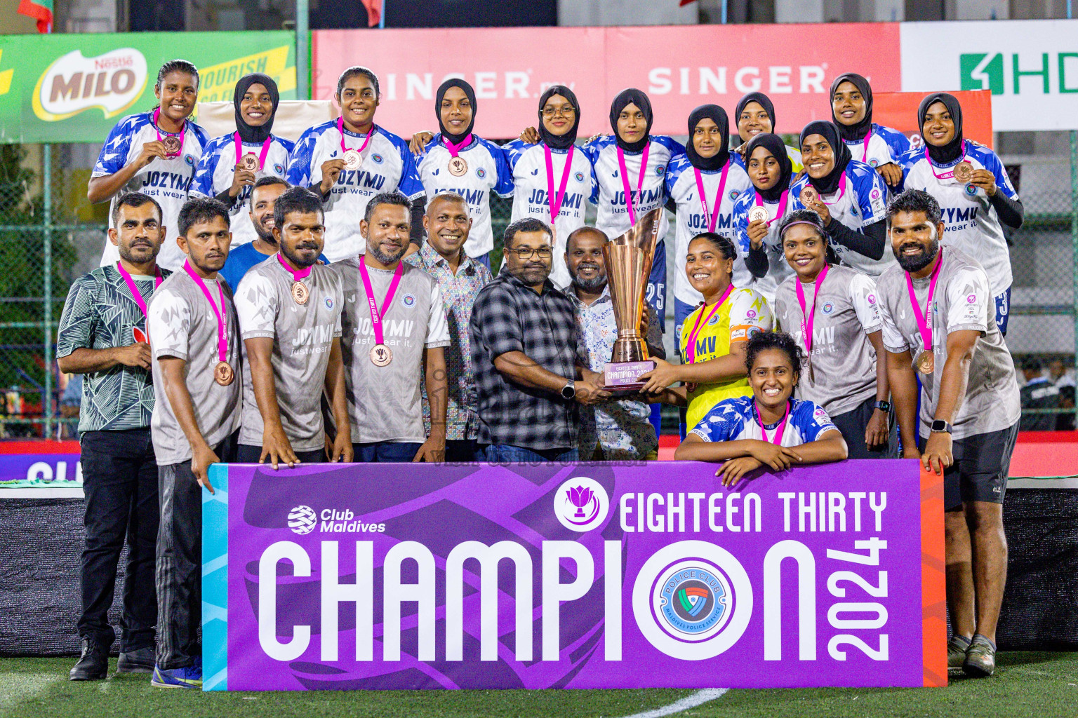 MPL vs POLICE CLUB in Finals of Eighteen Thirty 2024 held in Rehendi Futsal Ground, Hulhumale', Maldives on Sunday, 22nd September 2024. Photos: Nausham Waheed, Shu / images.mv