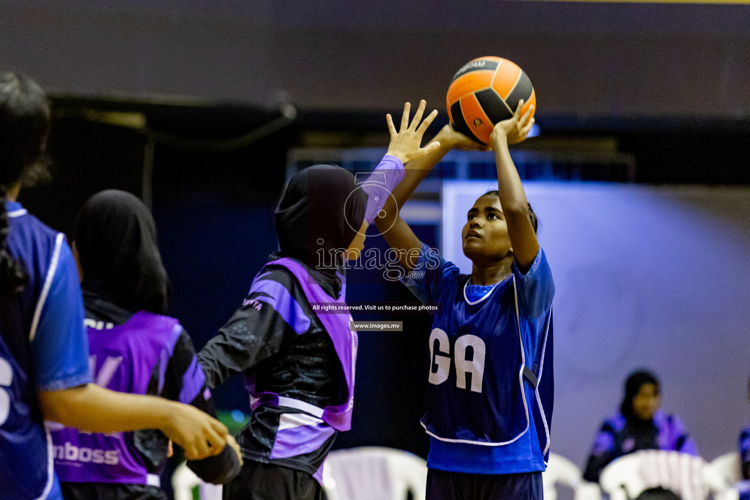 Day 8 of 24th Interschool Netball Tournament 2023 was held in Social Center, Male', Maldives on 3rd November 2023. Photos: Hassan Simah, Nausham Waheed / images.mv