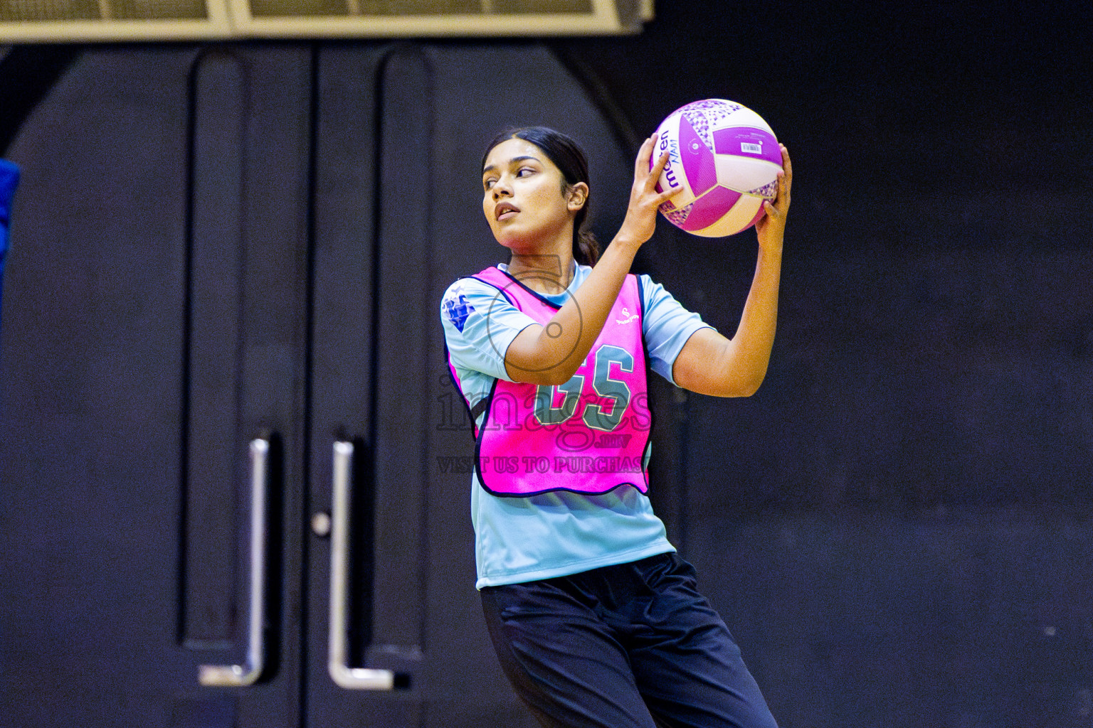 Xenith Sports Club vs MV Netters in Day 10 of National Netball Tournament 2025 held in Social Center at Male', Maldives on Tuesday, 27th May 2025. Photos: Nausham Waheed / images.mv