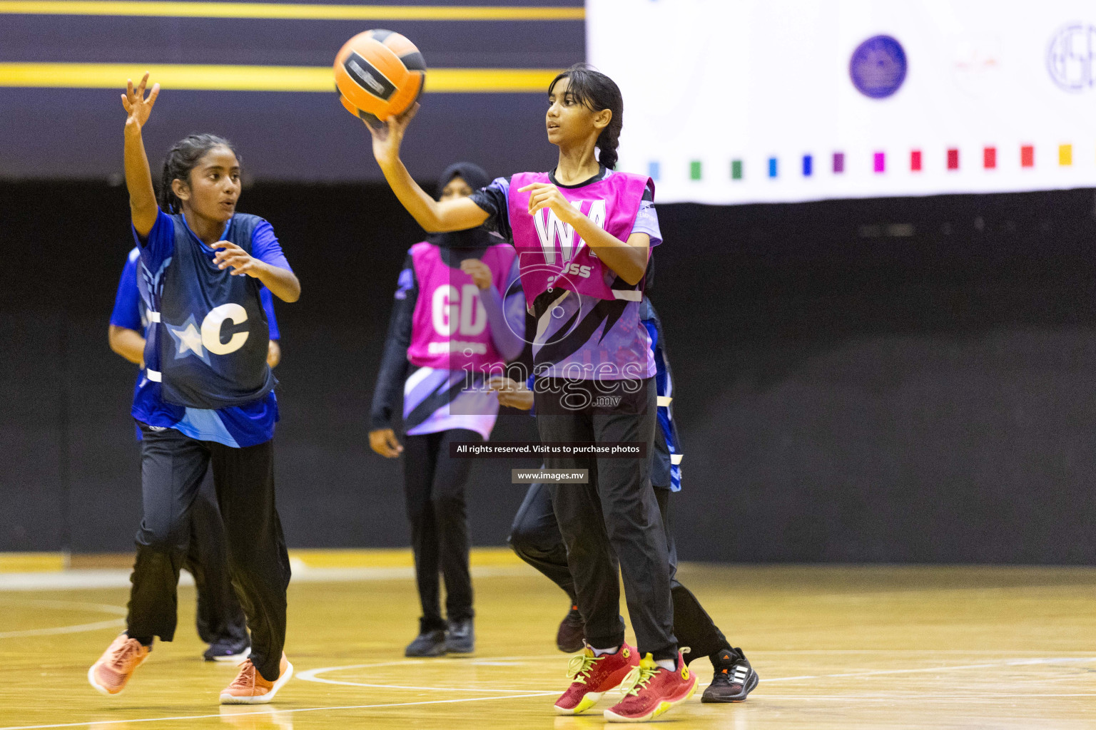 Day 10 of 24th Interschool Netball Tournament 2023 was held in Social Center, Male', Maldives on 5th November 2023. Photos: Nausham Waheed / images.mv