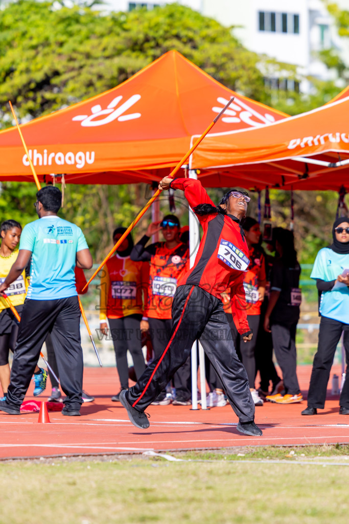 Day 3 of MWSC Interschool Athletics Championships 2024 held in Hulhumale Running Track, Hulhumale, Maldives on Monday, 11th November 2024. Photos by: Nausham Waheed / Images.mv