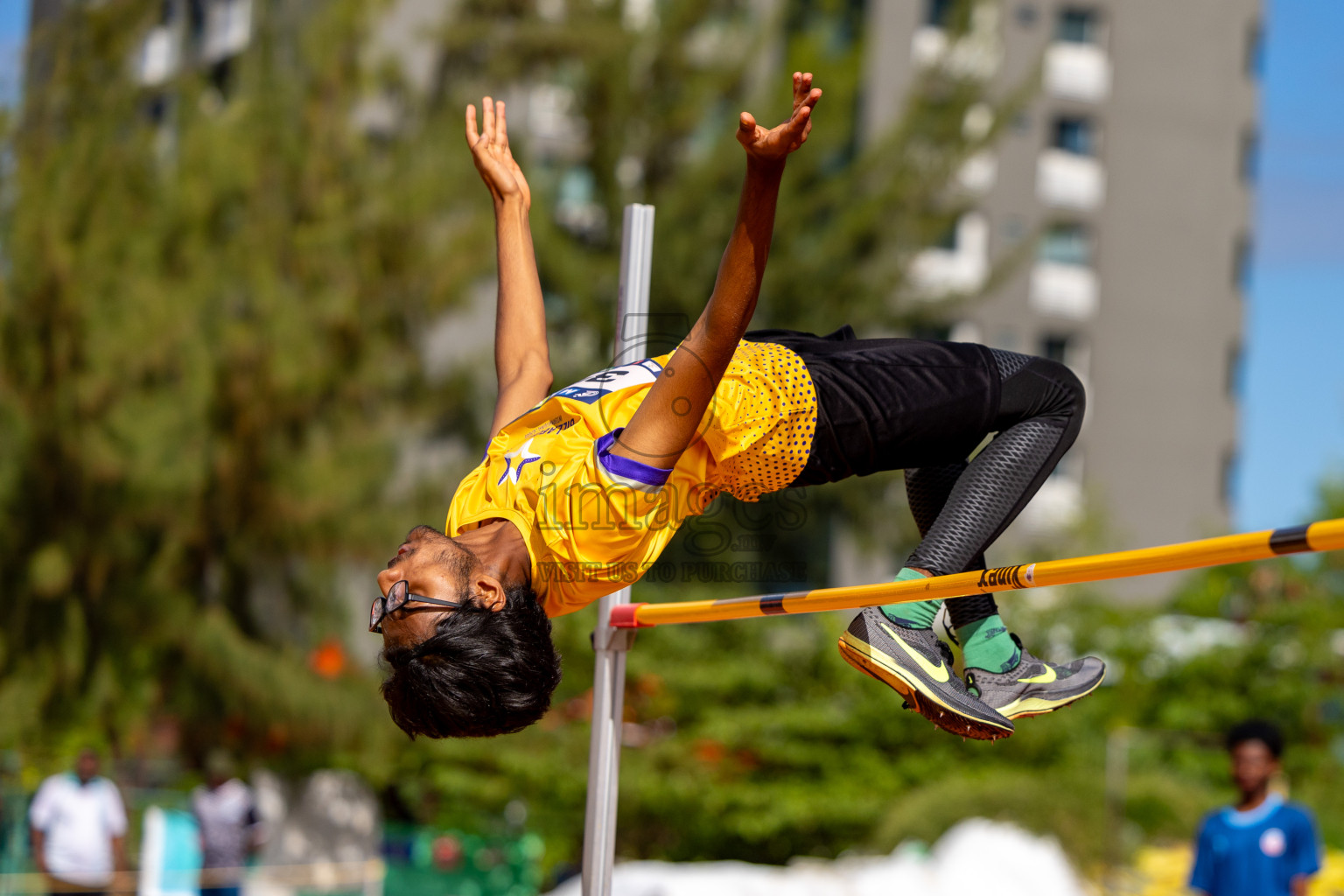 Day 2 of MWSC Interschool Athletics Championships 2024 held in Hulhumale Running Track, Hulhumale, Maldives on Sunday, 10th November 2024. 
Photos by:  Hassan Simah / Images.mv