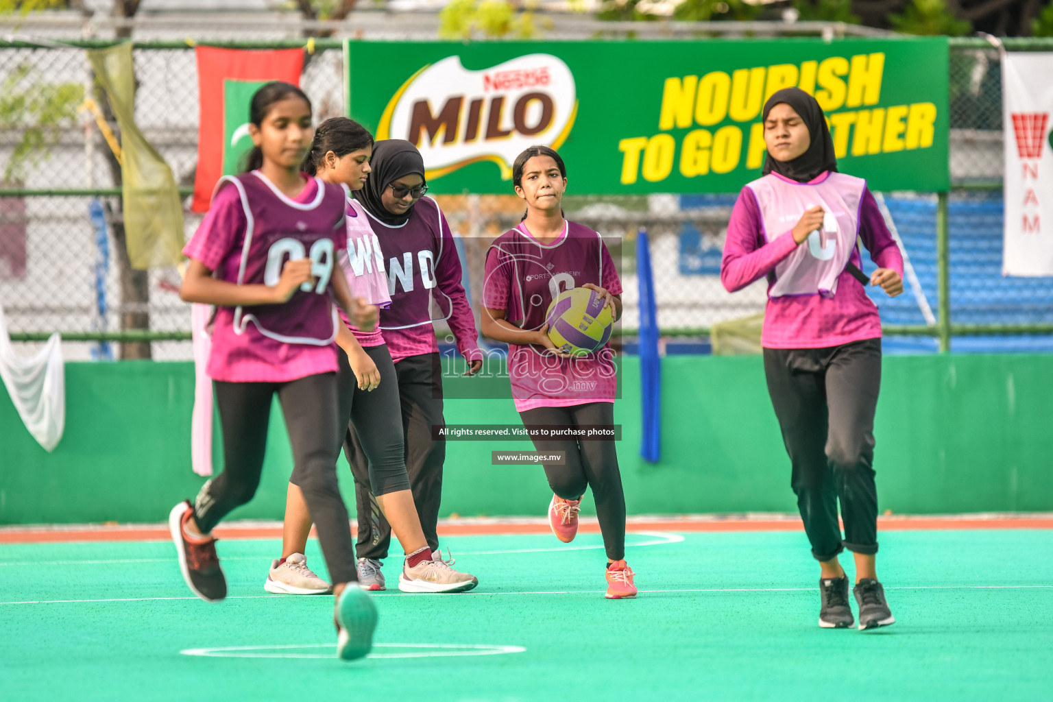 Day 10 of Junior Netball Championship 2022 held in Male', Maldives. Photos by Nausham Waheed