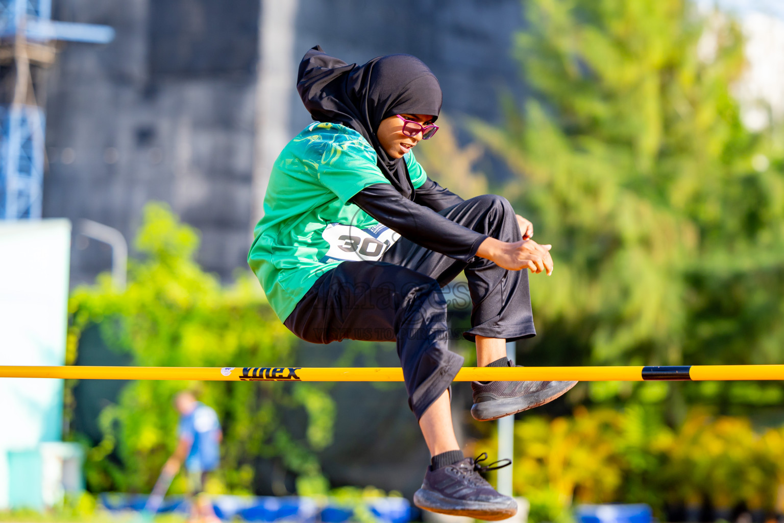 Day 4 of MWSC Interschool Athletics Championships 2024 held in Hulhumale Running Track, Hulhumale, Maldives on Tuesday, 12th November 2024. Photos by: Nausham Waheed / Images.mv