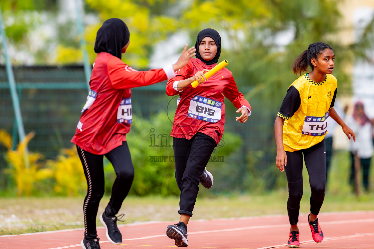 Day 6 of MWSC Interschool Athletics Championships 2024 held in Hulhumale Running Track, Hulhumale, Maldives on Thursday, 14th November 2024. Photos by: Nausham Waheed / Images.mv